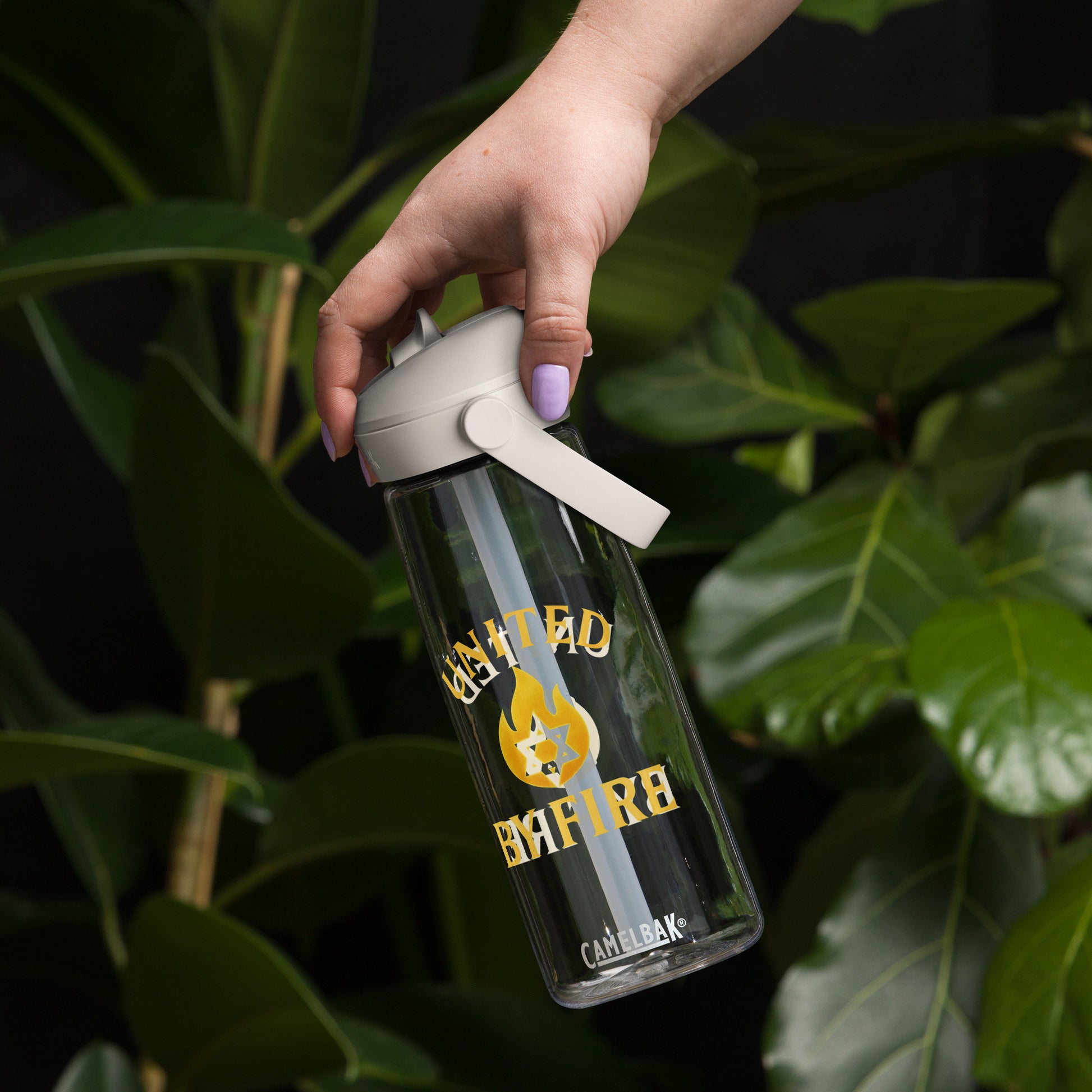 United By Fire Flip Straw Water Bottle - American Zionist