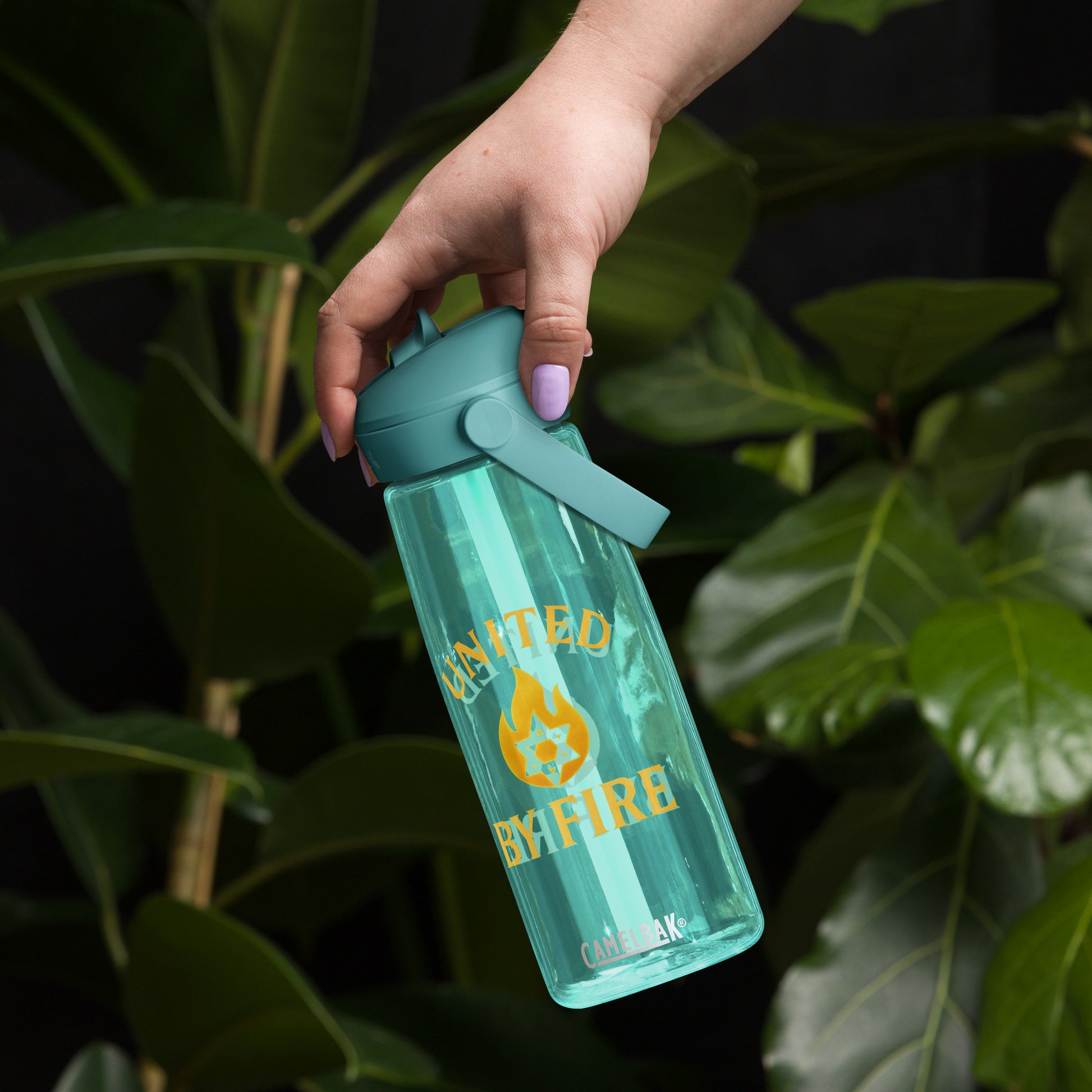 United By Fire Flip Straw Water Bottle - American Zionist