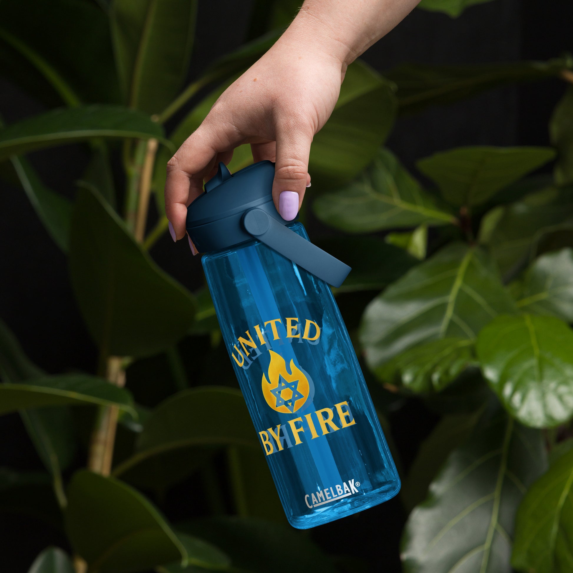 United By Fire Flip Straw Water Bottle - American Zionist