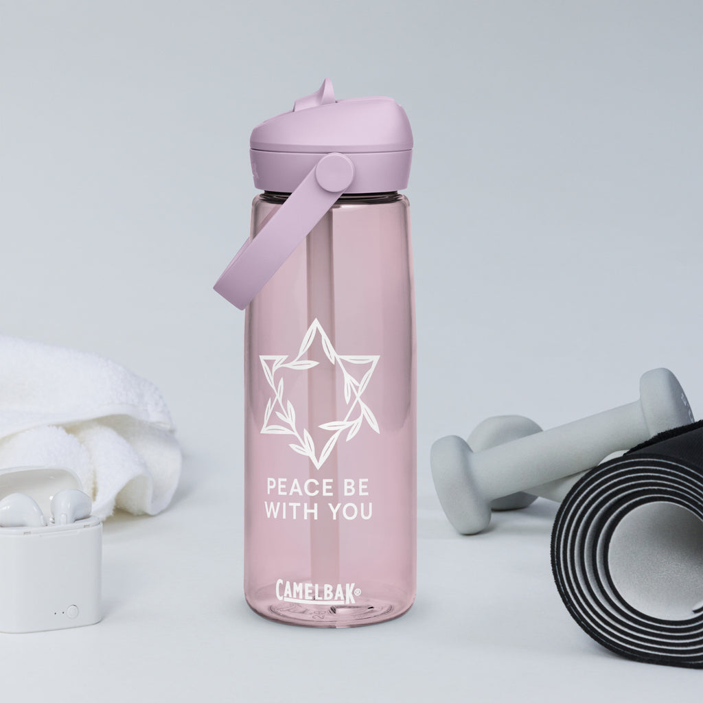 Peacewoven Star Flip Straw Water Bottle - American Zionist