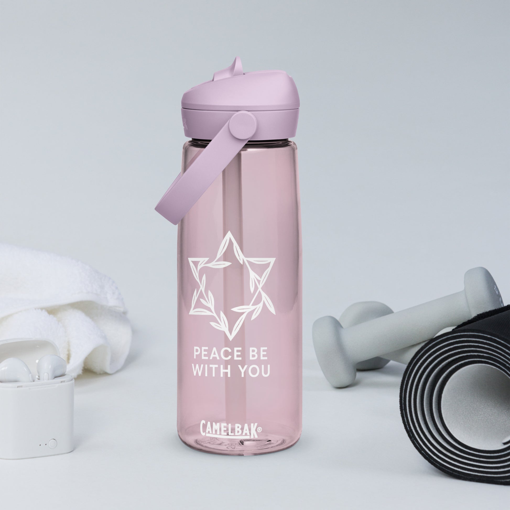 Peacewoven Star Flip Straw Water Bottle - American Zionist