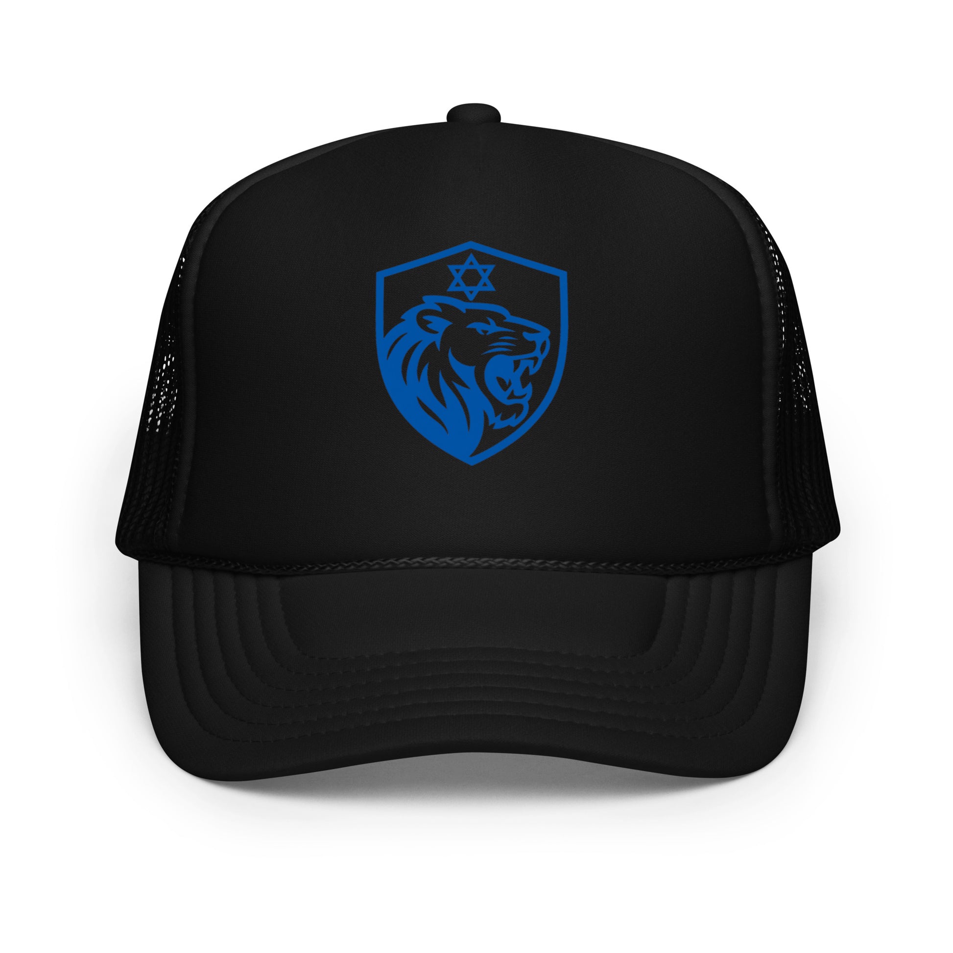 Lion Shield Of Israel Foam Trucker Hat - American Zionist