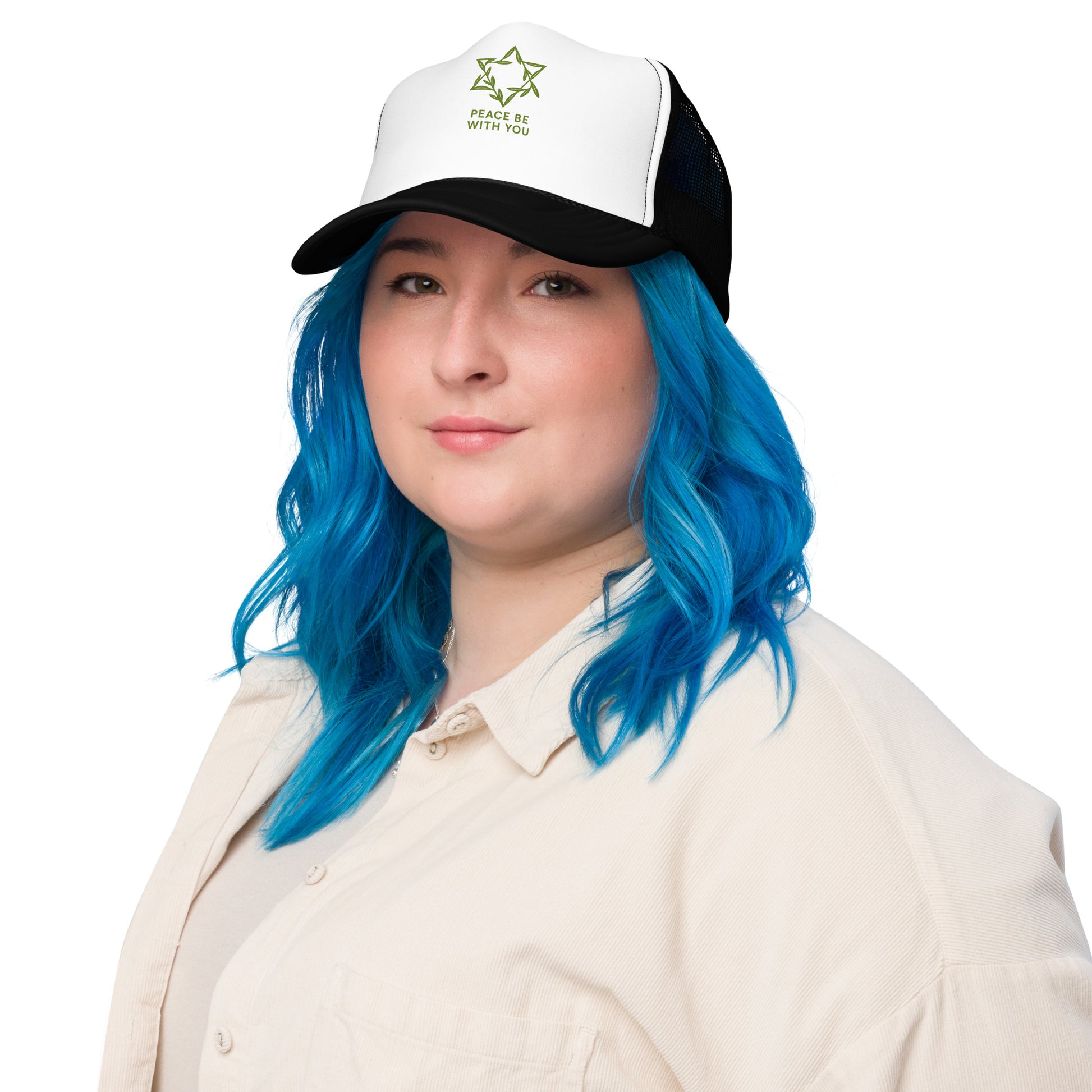 Peacewoven Star Foam Trucker Hat - American Zionist