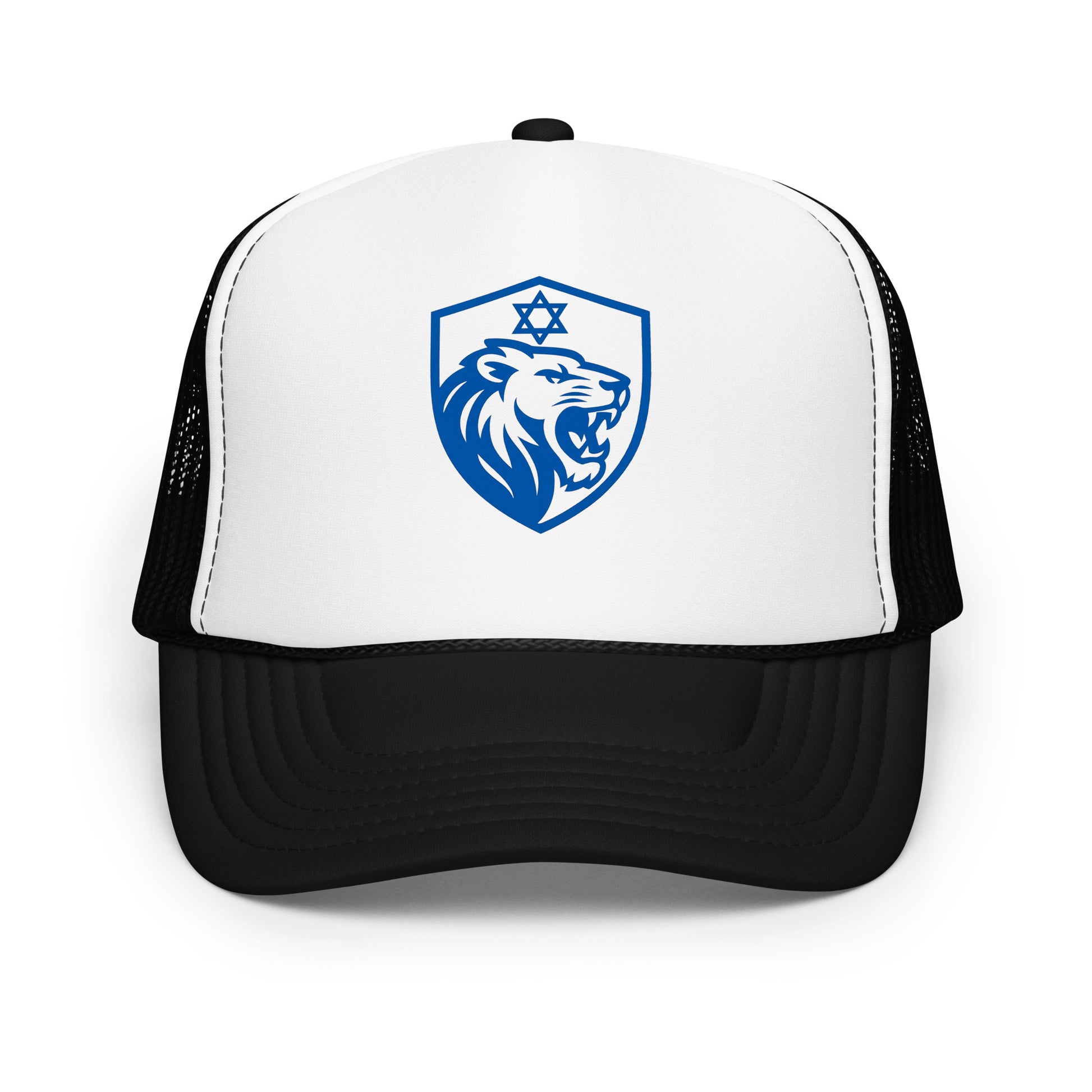 Lion Shield Of Israel Foam Trucker Hat - American Zionist