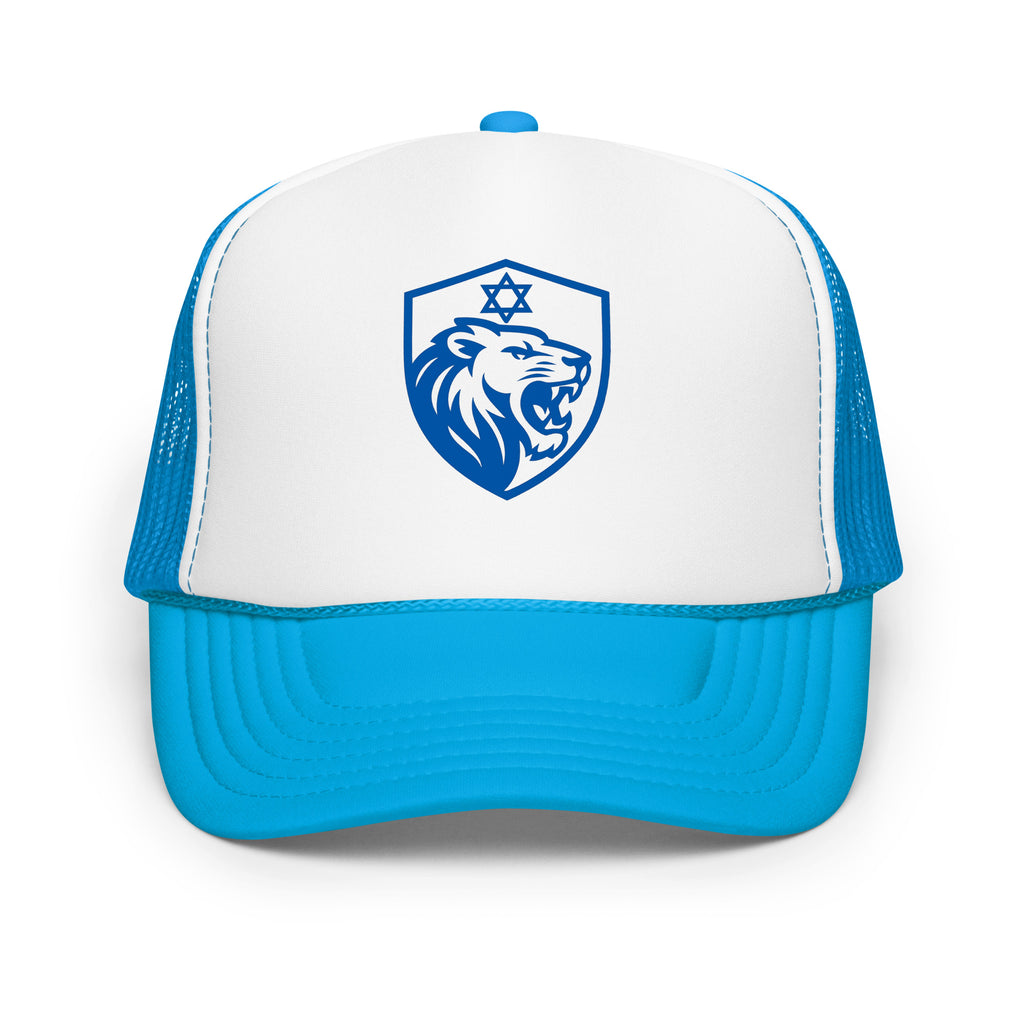 Lion Shield Of Israel Foam Trucker Hat - American Zionist