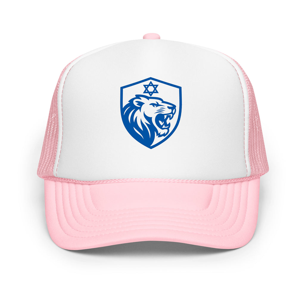 Lion Shield Of Israel Foam Trucker Hat - American Zionist