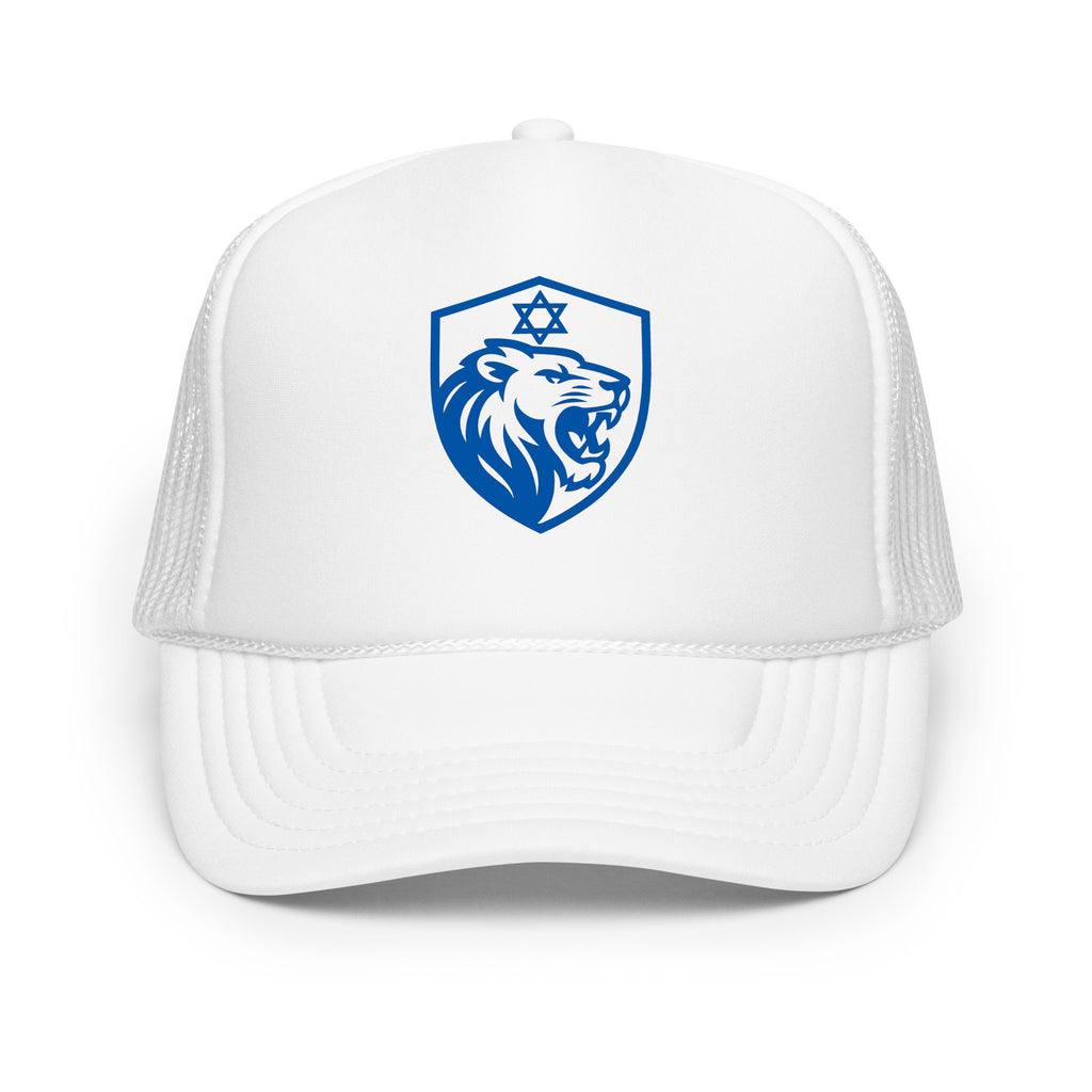Lion Shield Of Israel Foam Trucker Hat - American Zionist