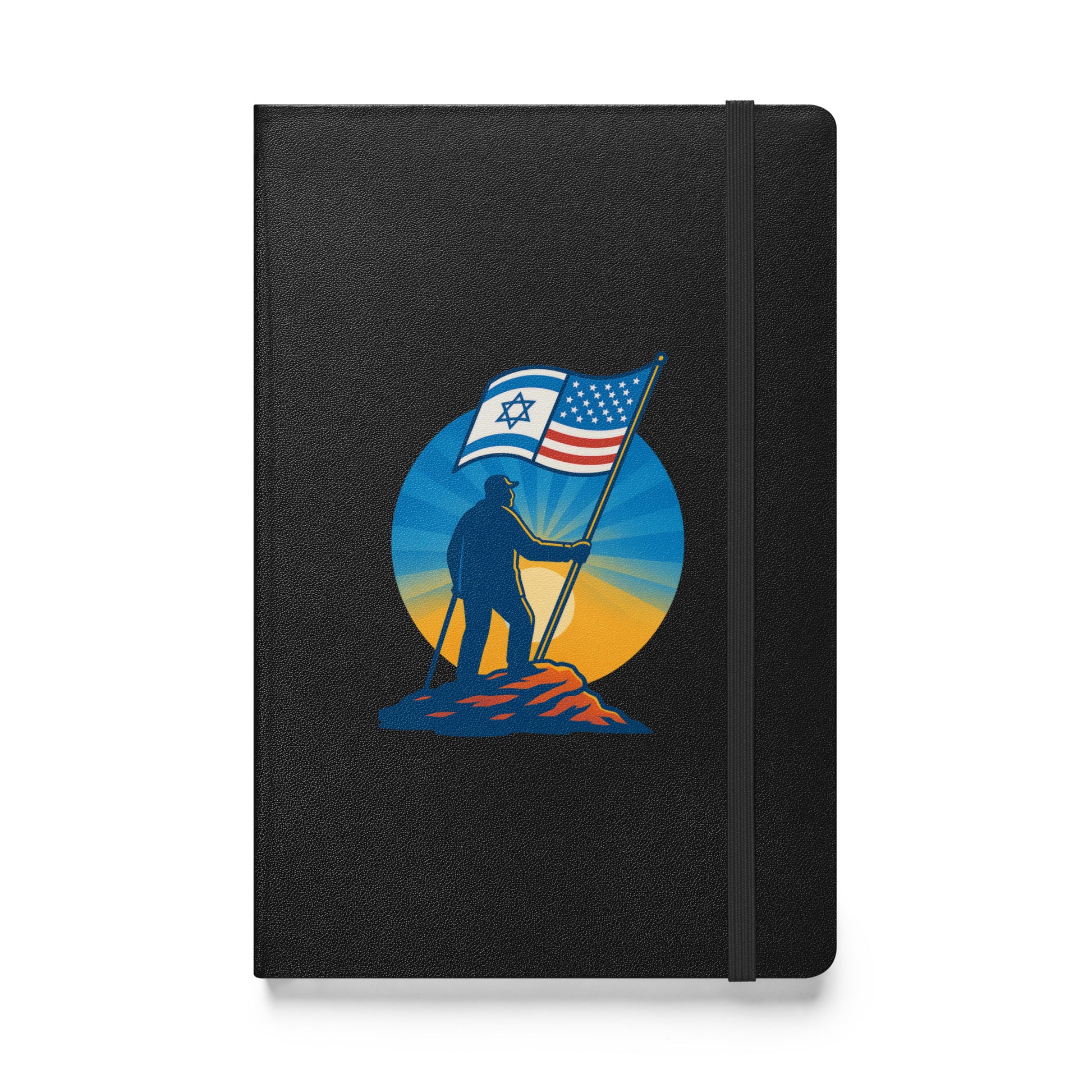 Grandpa Stands Tall Hardcover Bound Notebook - American Zionist