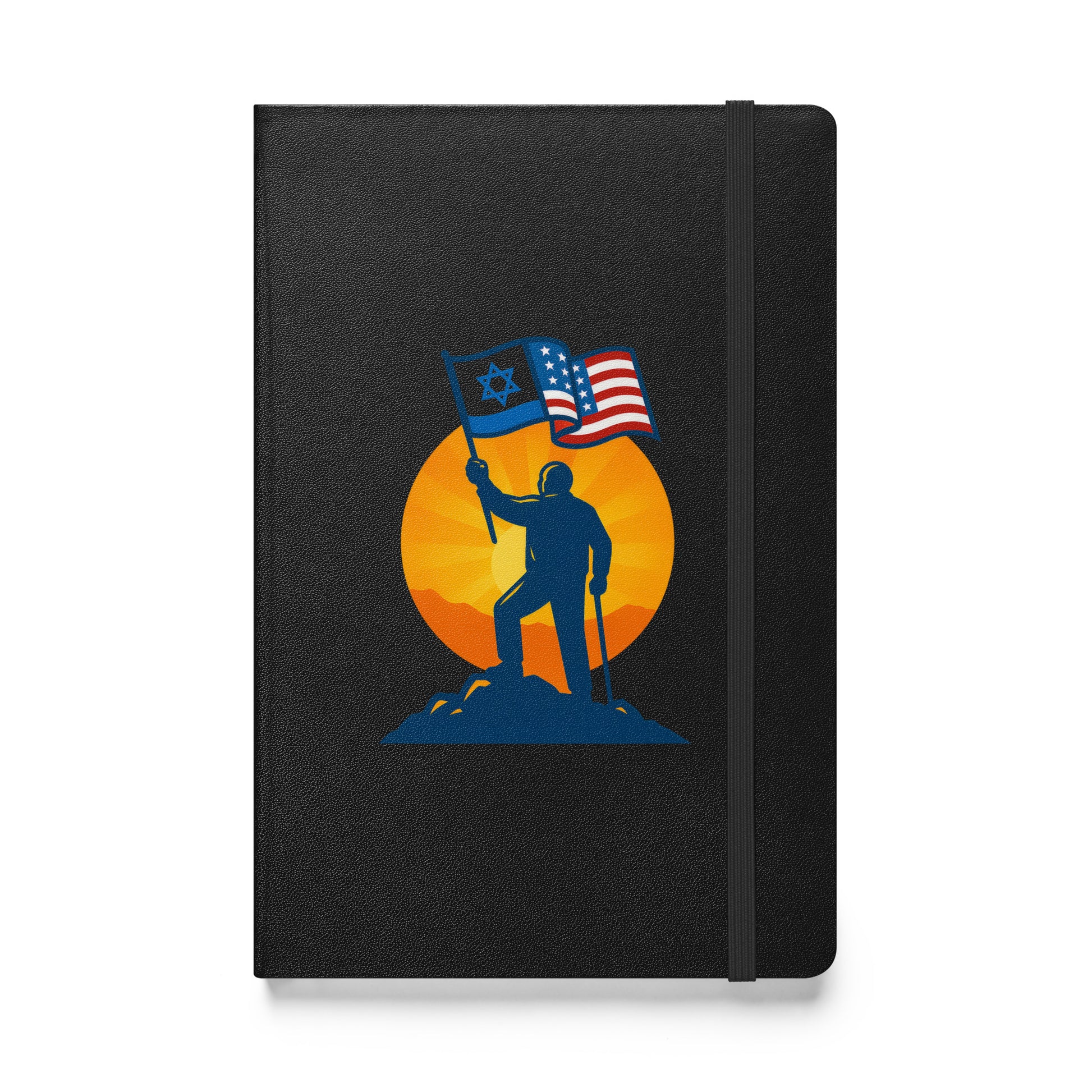 Grandpa Stands for Freedom Hardcover Bound Notebook - American Zionist