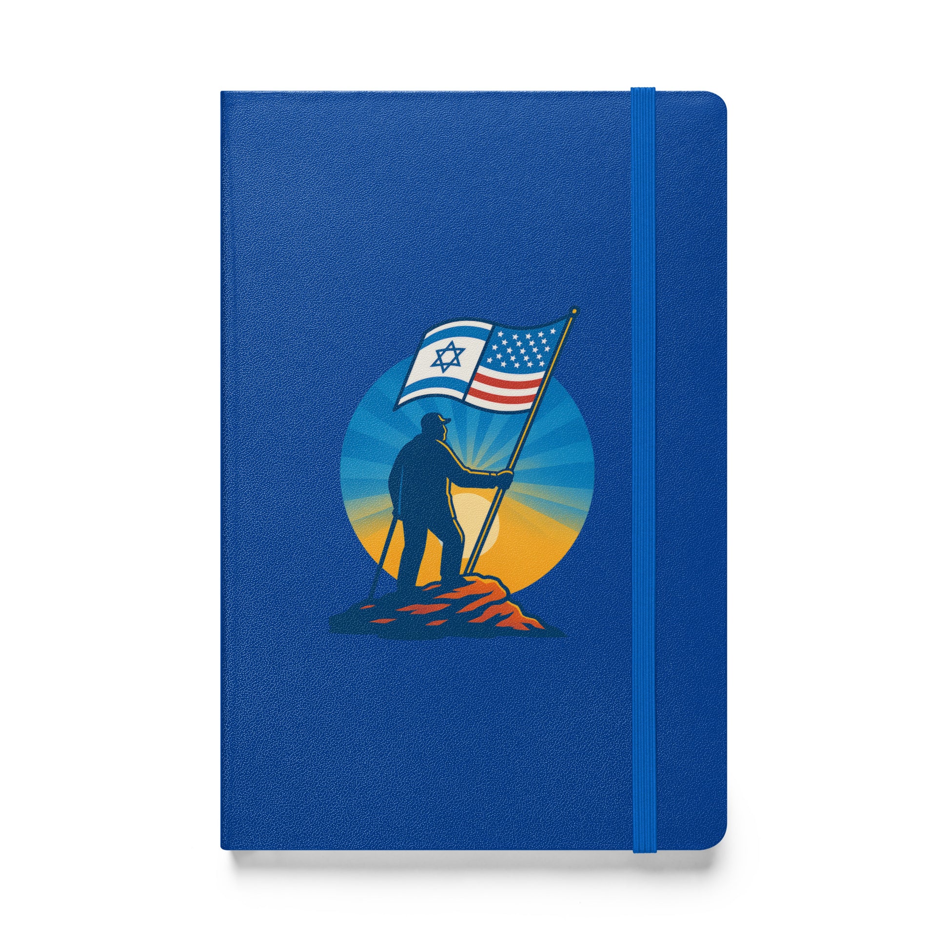 Grandpa Stands Tall Hardcover Bound Notebook - American Zionist
