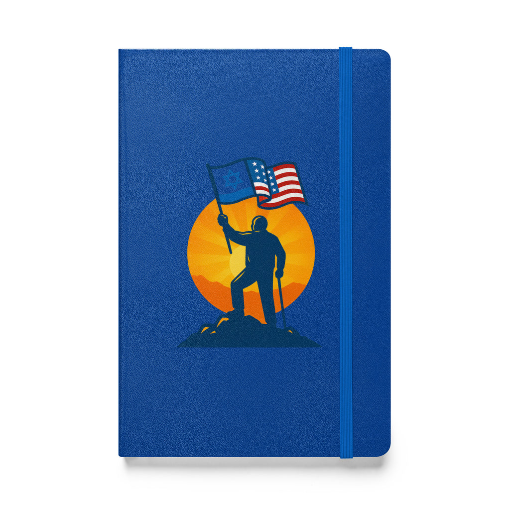 Grandpa Stands for Freedom Hardcover Bound Notebook - American Zionist