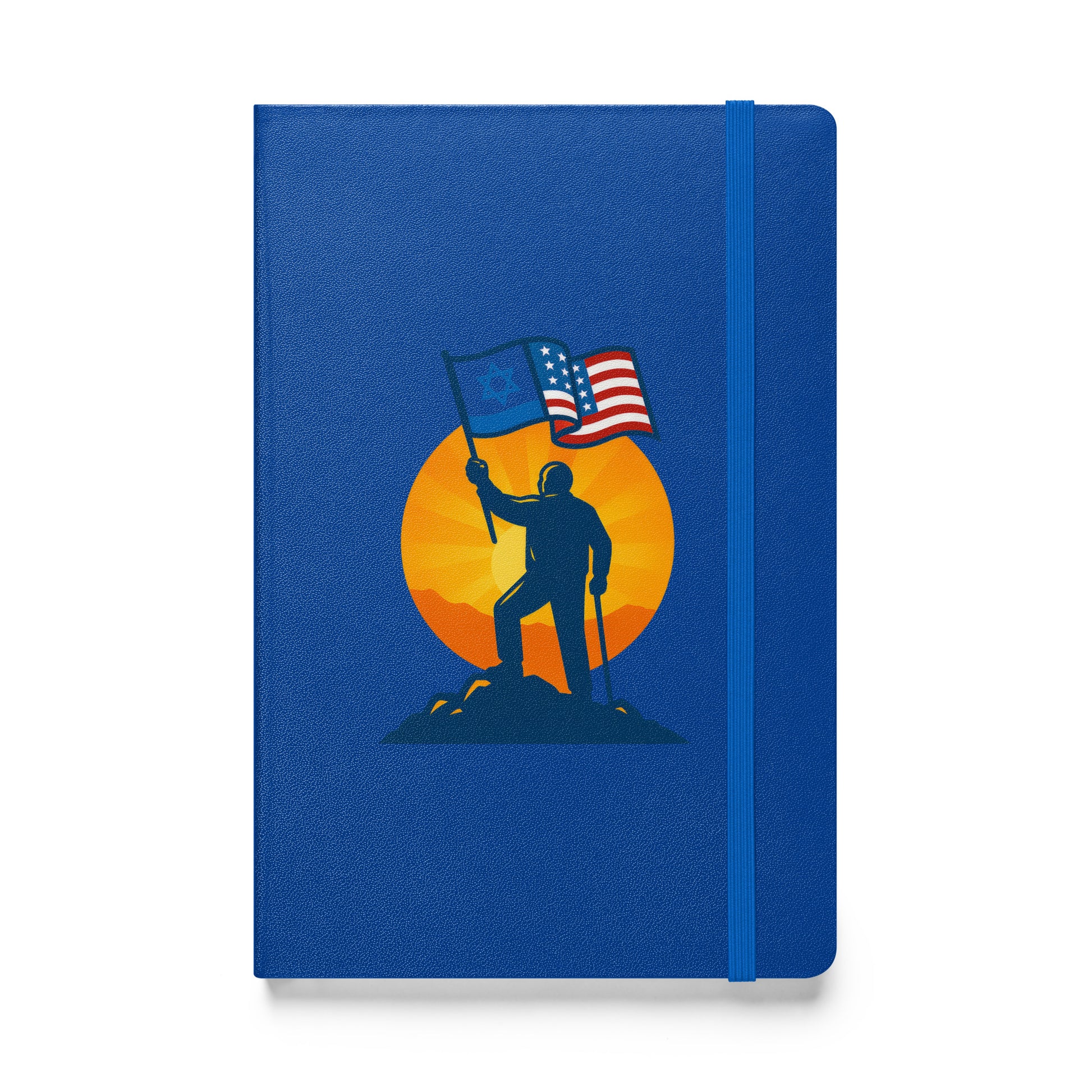 Grandpa Stands for Freedom Hardcover Bound Notebook - American Zionist