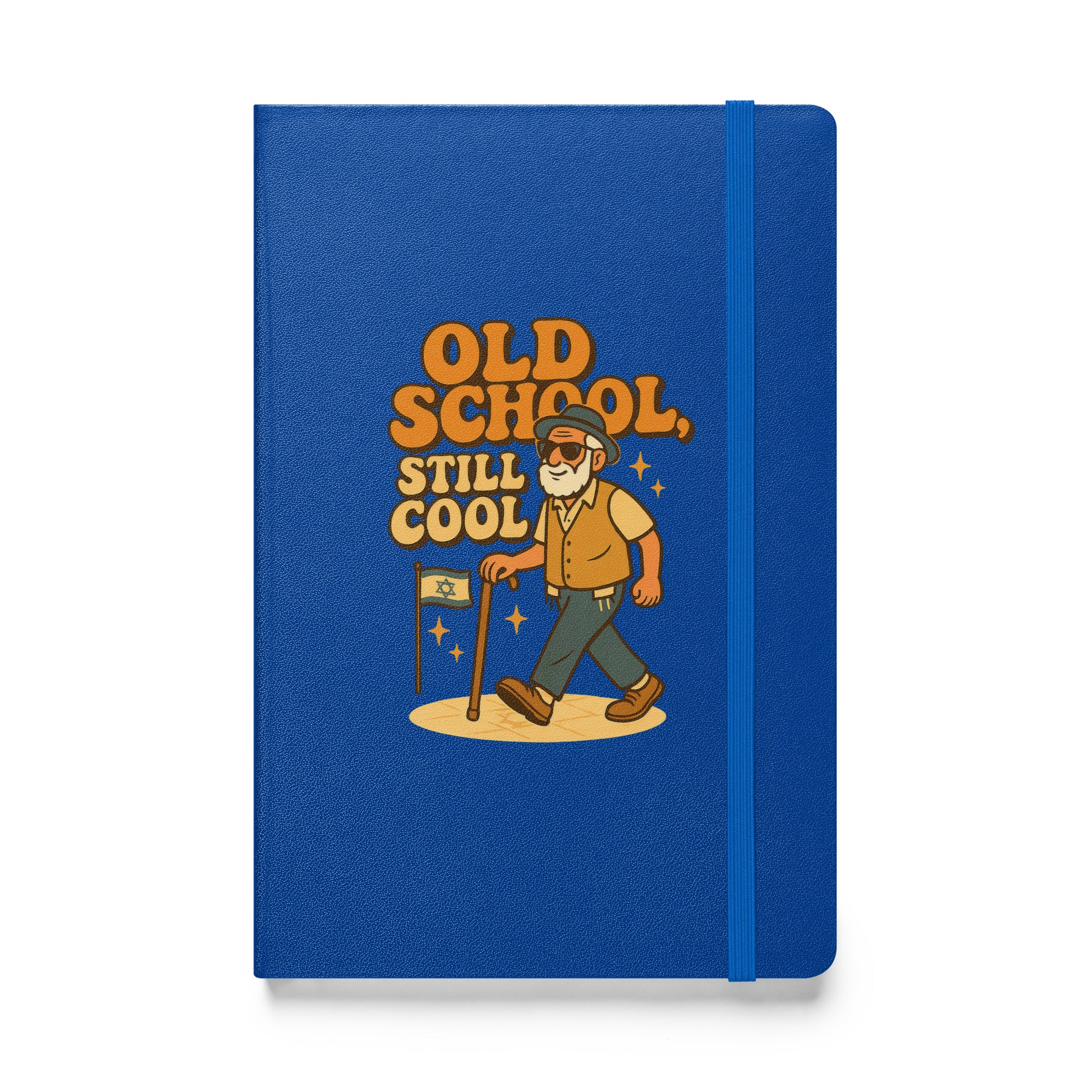 Old School Grandpa Hardcover Bound Notebook - American Zionist