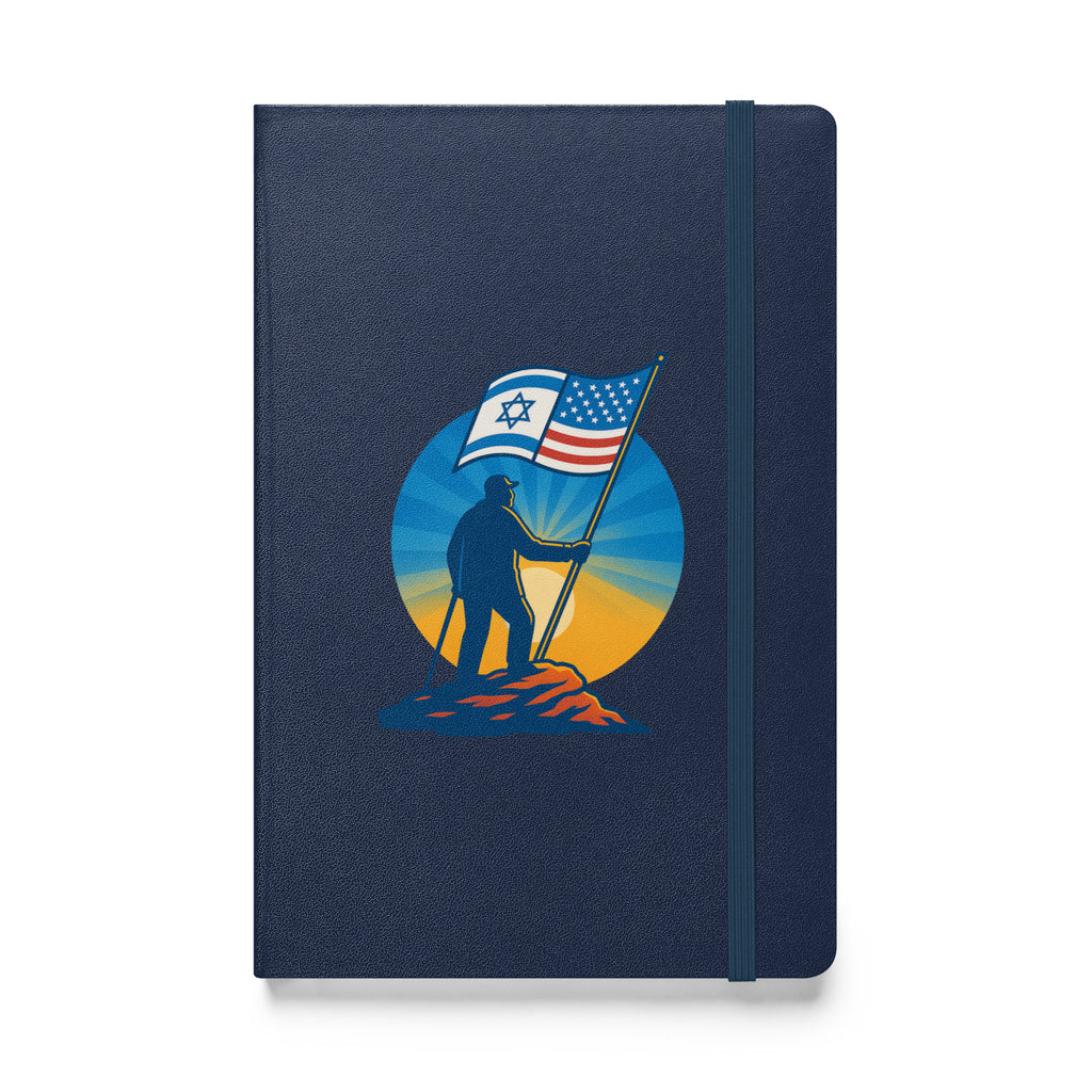 Grandpa Stands Tall Hardcover Bound Notebook - American Zionist