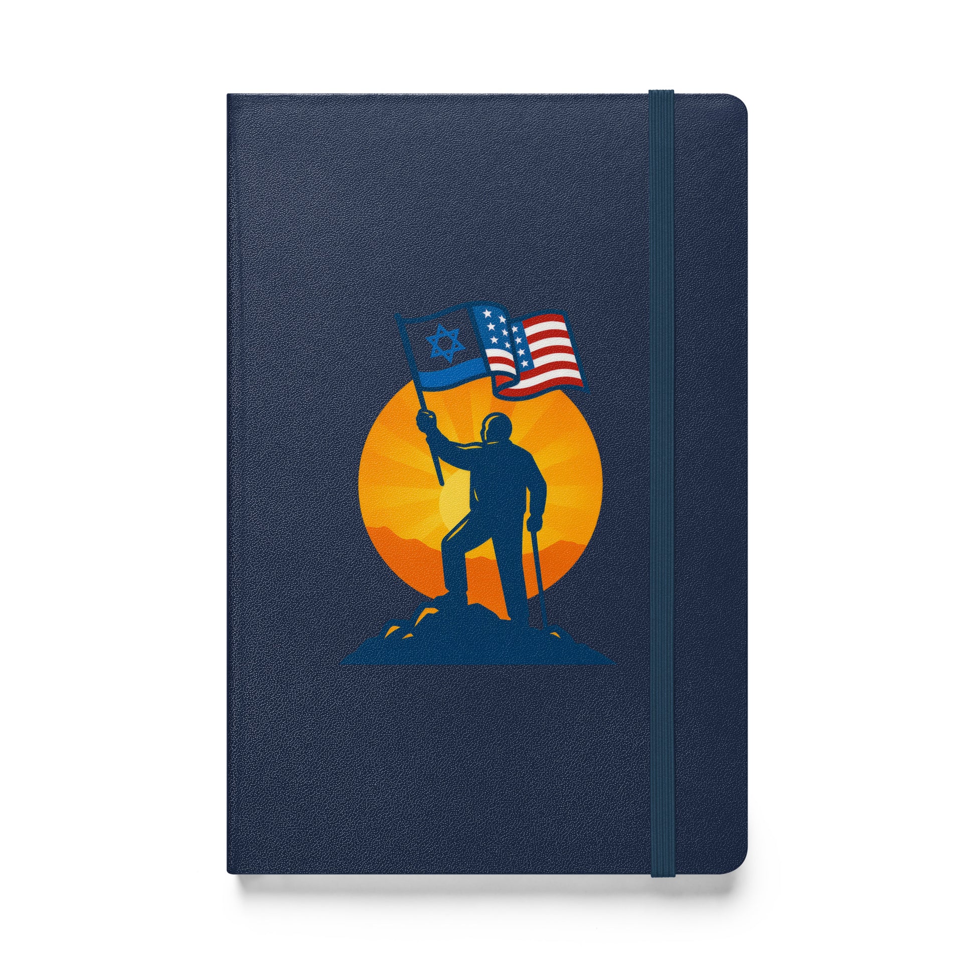 Grandpa Stands for Freedom Hardcover Bound Notebook - American Zionist