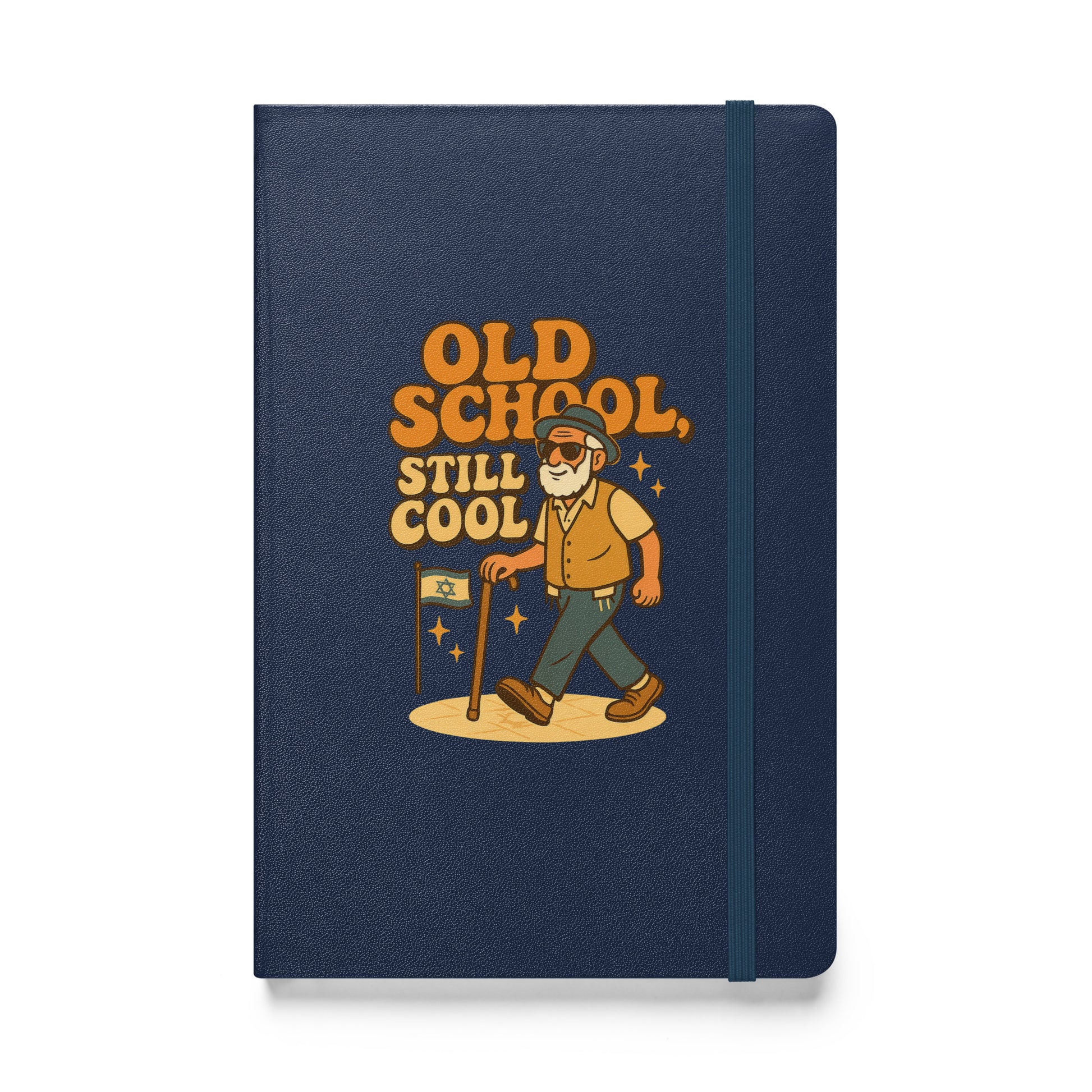 Old School Grandpa Hardcover Bound Notebook - American Zionist