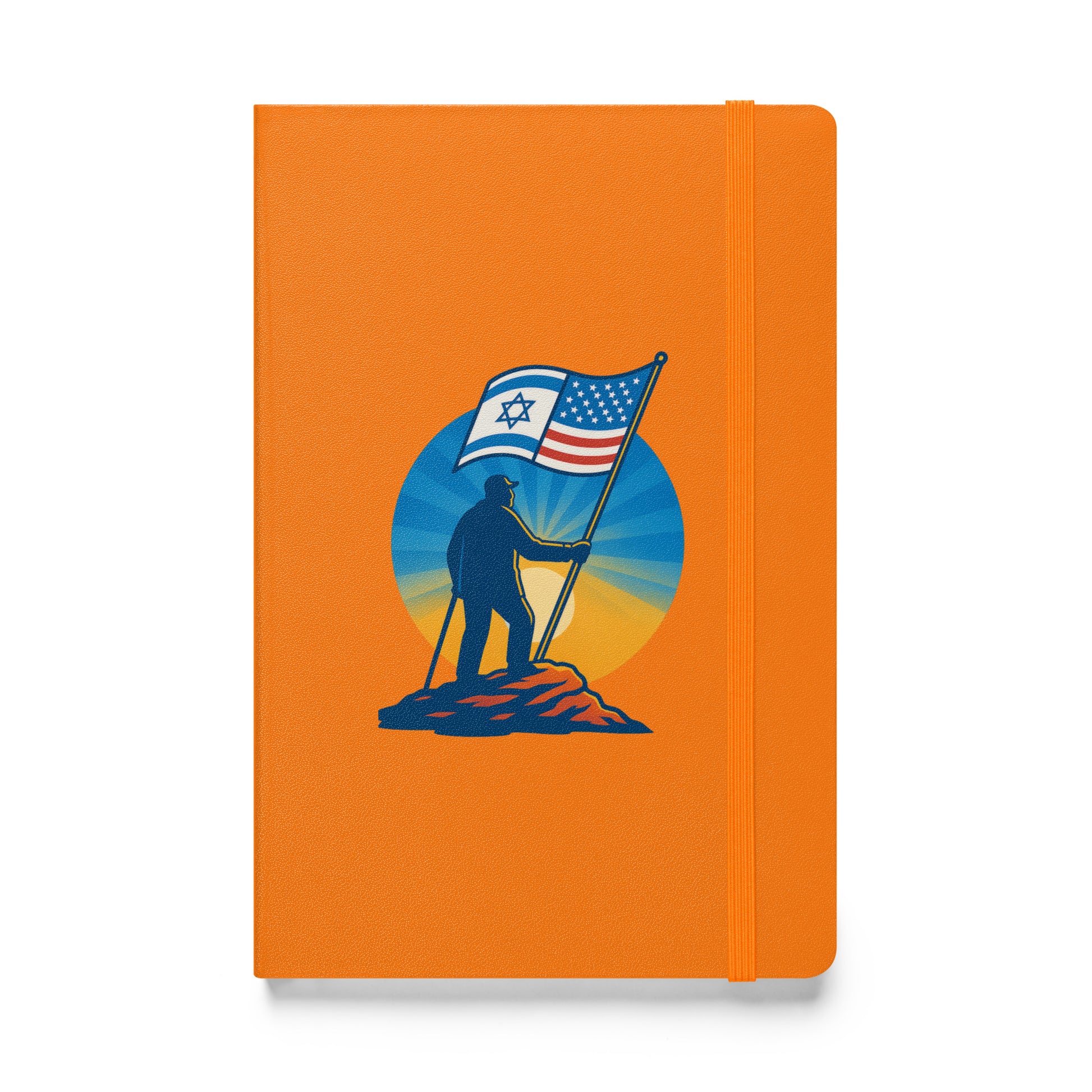 Grandpa Stands Tall Hardcover Bound Notebook - American Zionist
