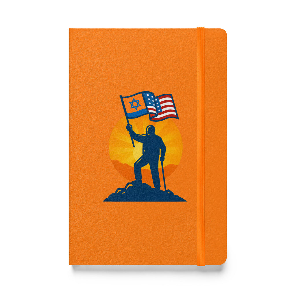 Grandpa Stands for Freedom Hardcover Bound Notebook - American Zionist