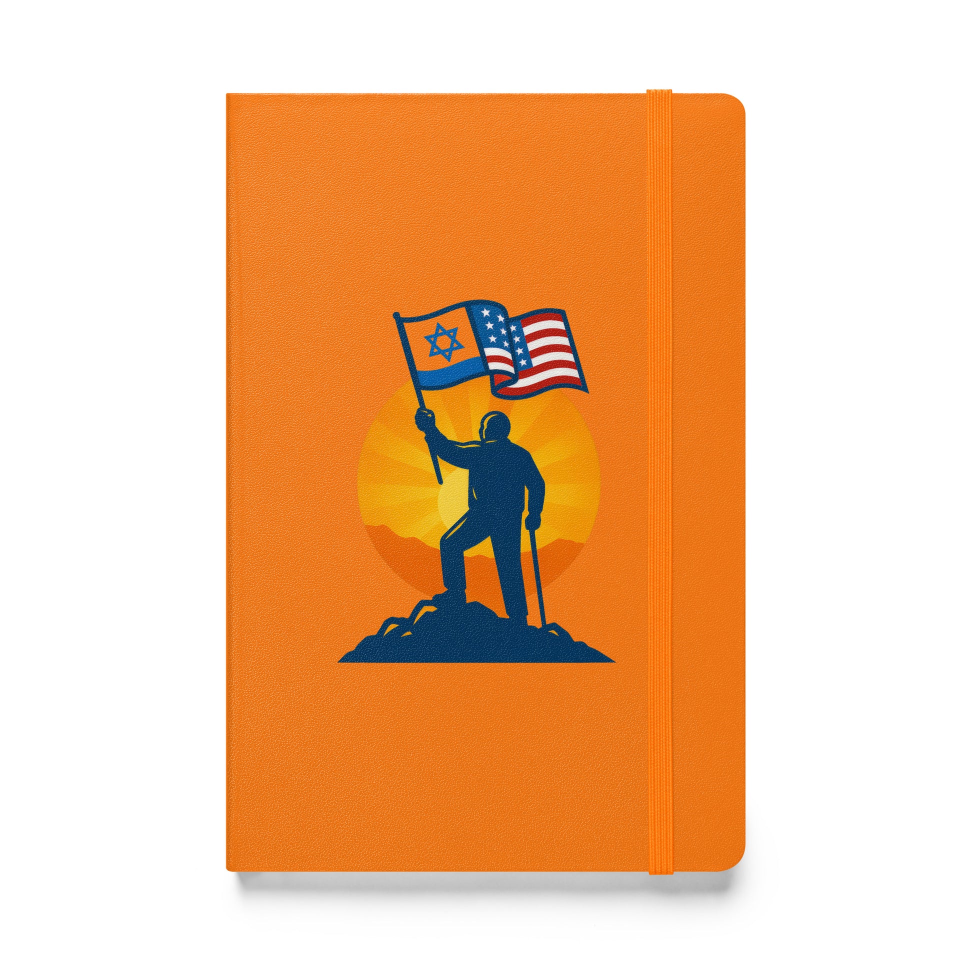 Grandpa Stands for Freedom Hardcover Bound Notebook - American Zionist