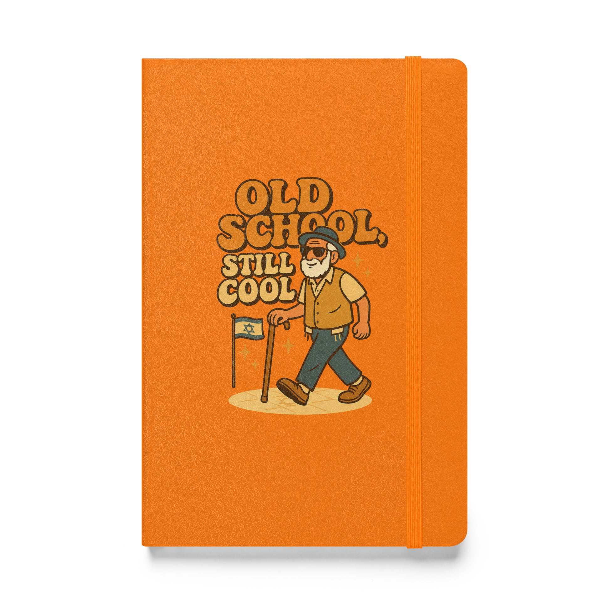 Old School Grandpa Hardcover Bound Notebook - American Zionist