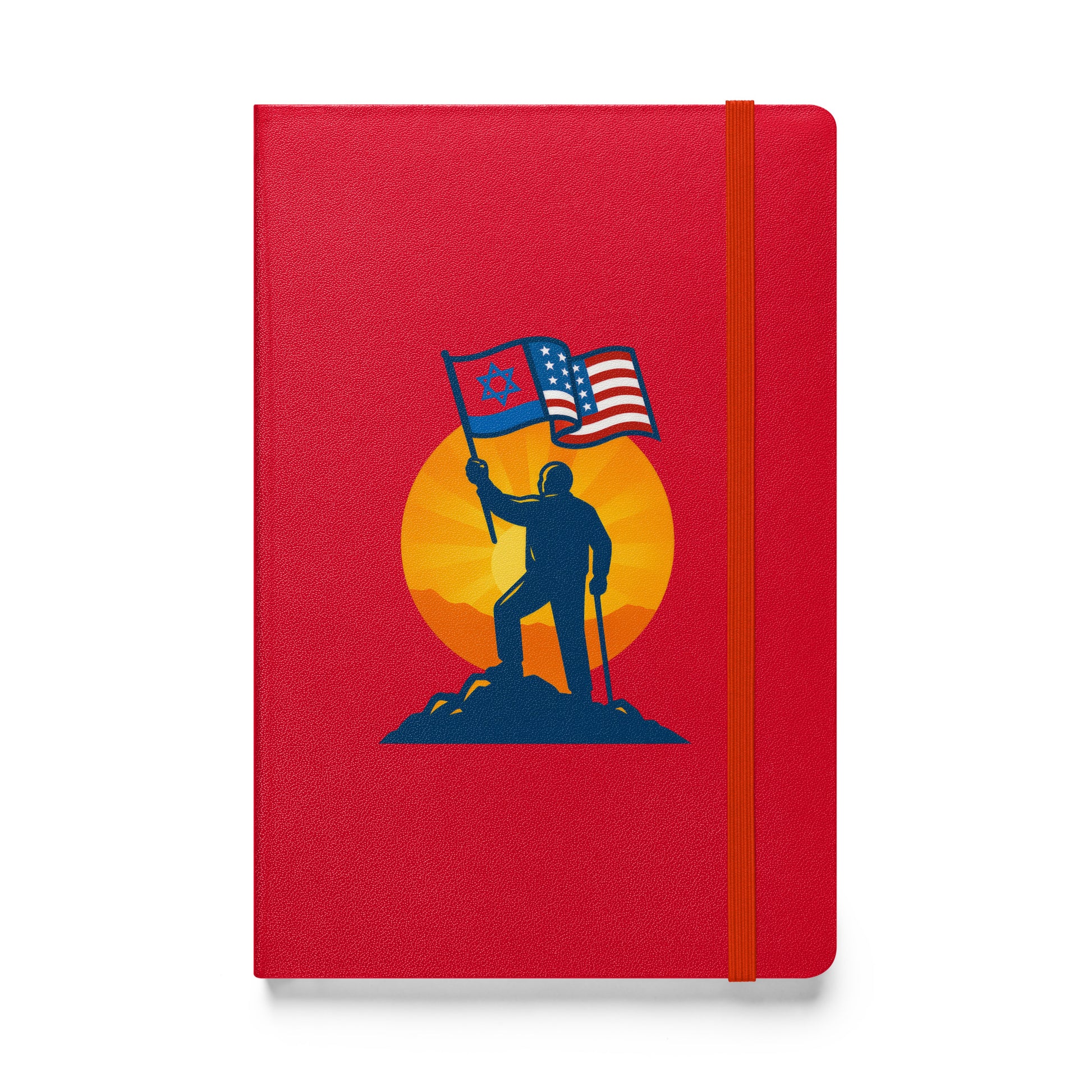 Grandpa Stands for Freedom Hardcover Bound Notebook - American Zionist