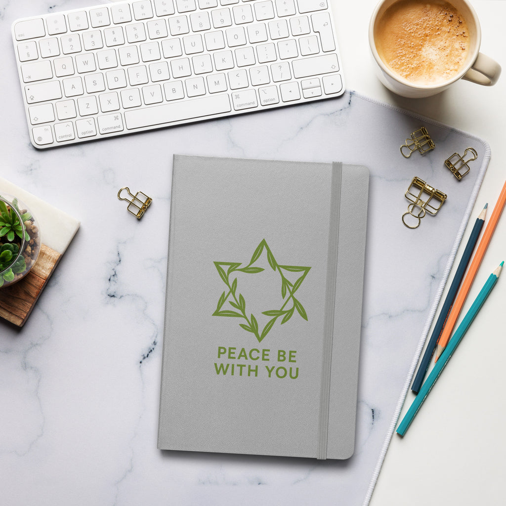 Peacewoven Star Hardcover Bound Notebook - American Zionist