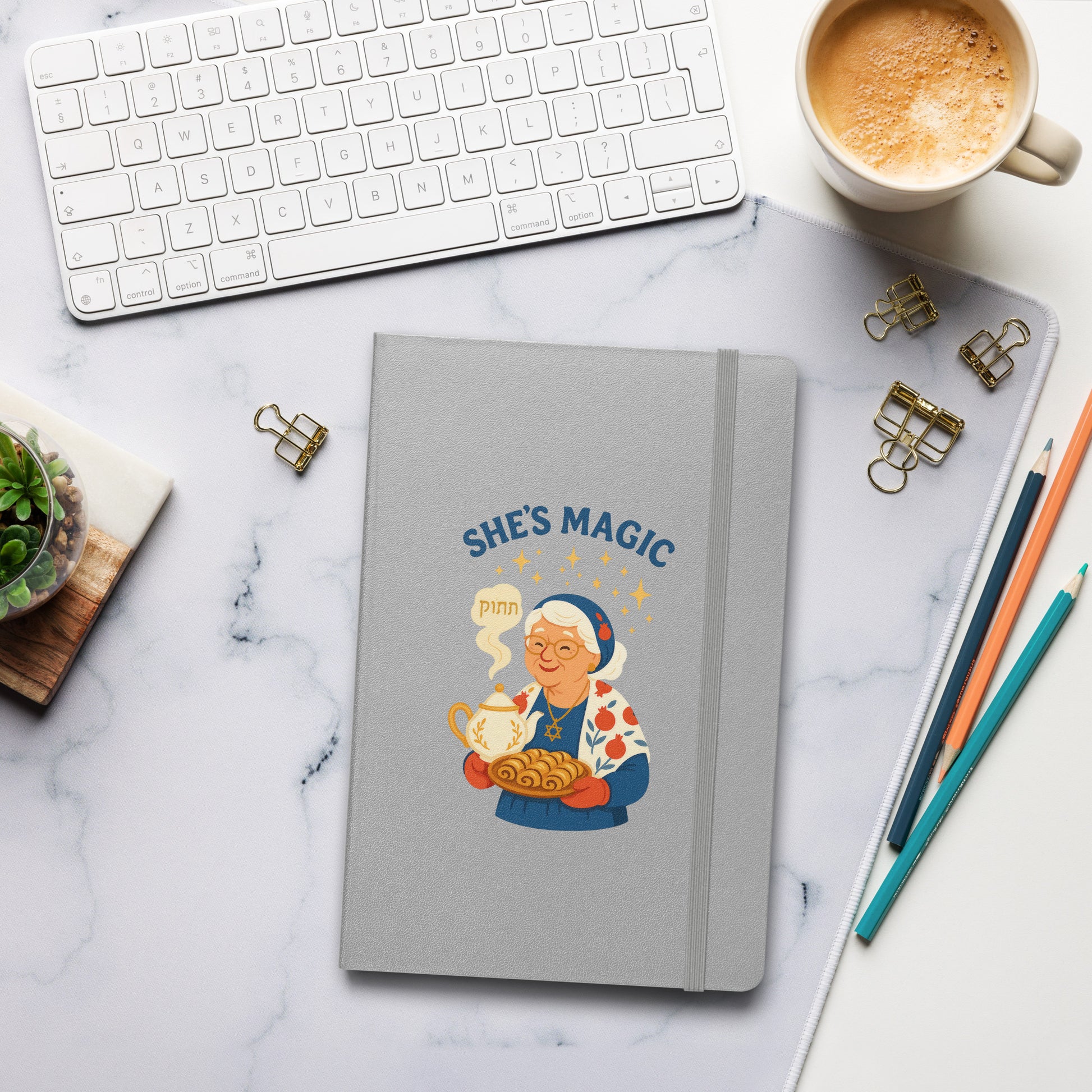 Grandma Magic Hardcover Bound Notebook - American Zionist
