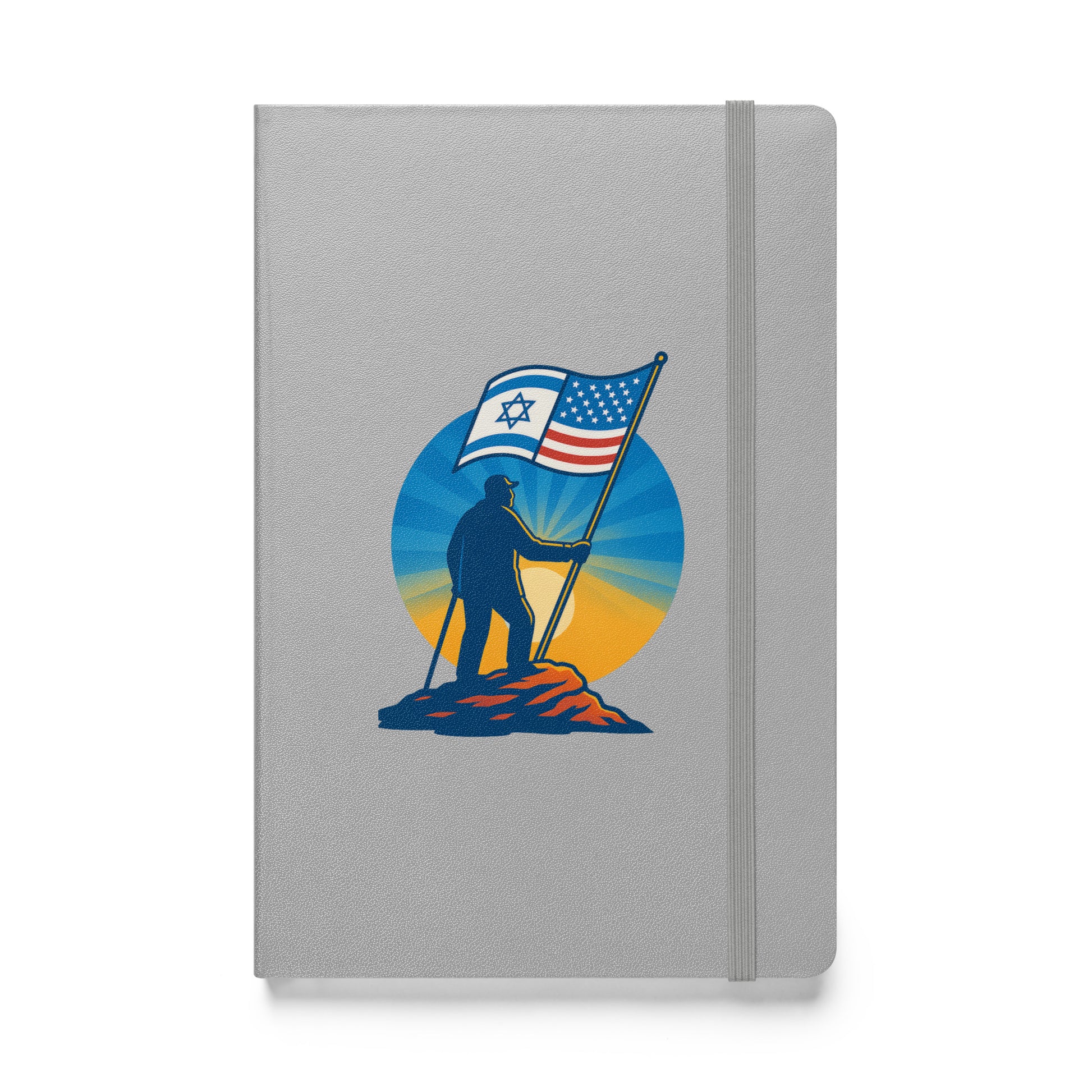 Grandpa Stands Tall Hardcover Bound Notebook - American Zionist