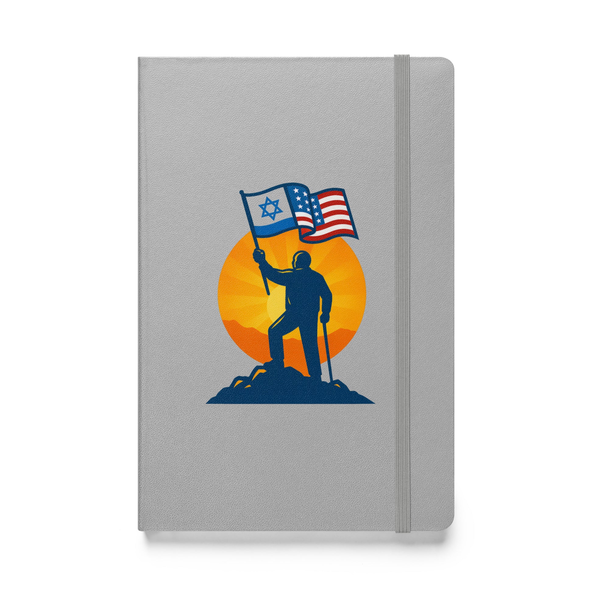 Grandpa Stands for Freedom Hardcover Bound Notebook - American Zionist