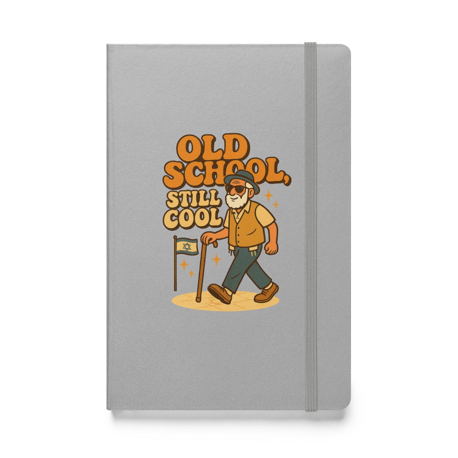 Old School Grandpa Hardcover Bound Notebook - American Zionist
