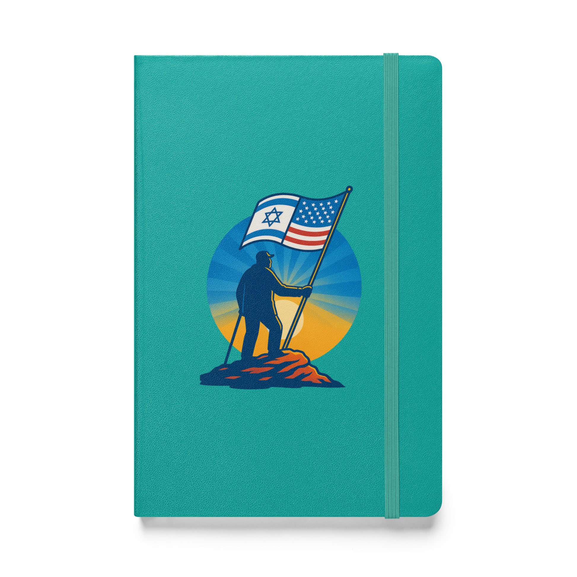 Grandpa Stands Tall Hardcover Bound Notebook - American Zionist