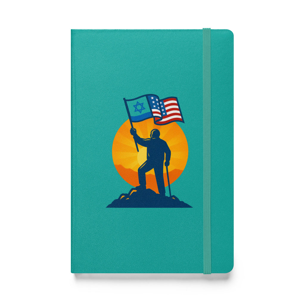 Grandpa Stands for Freedom Hardcover Bound Notebook - American Zionist