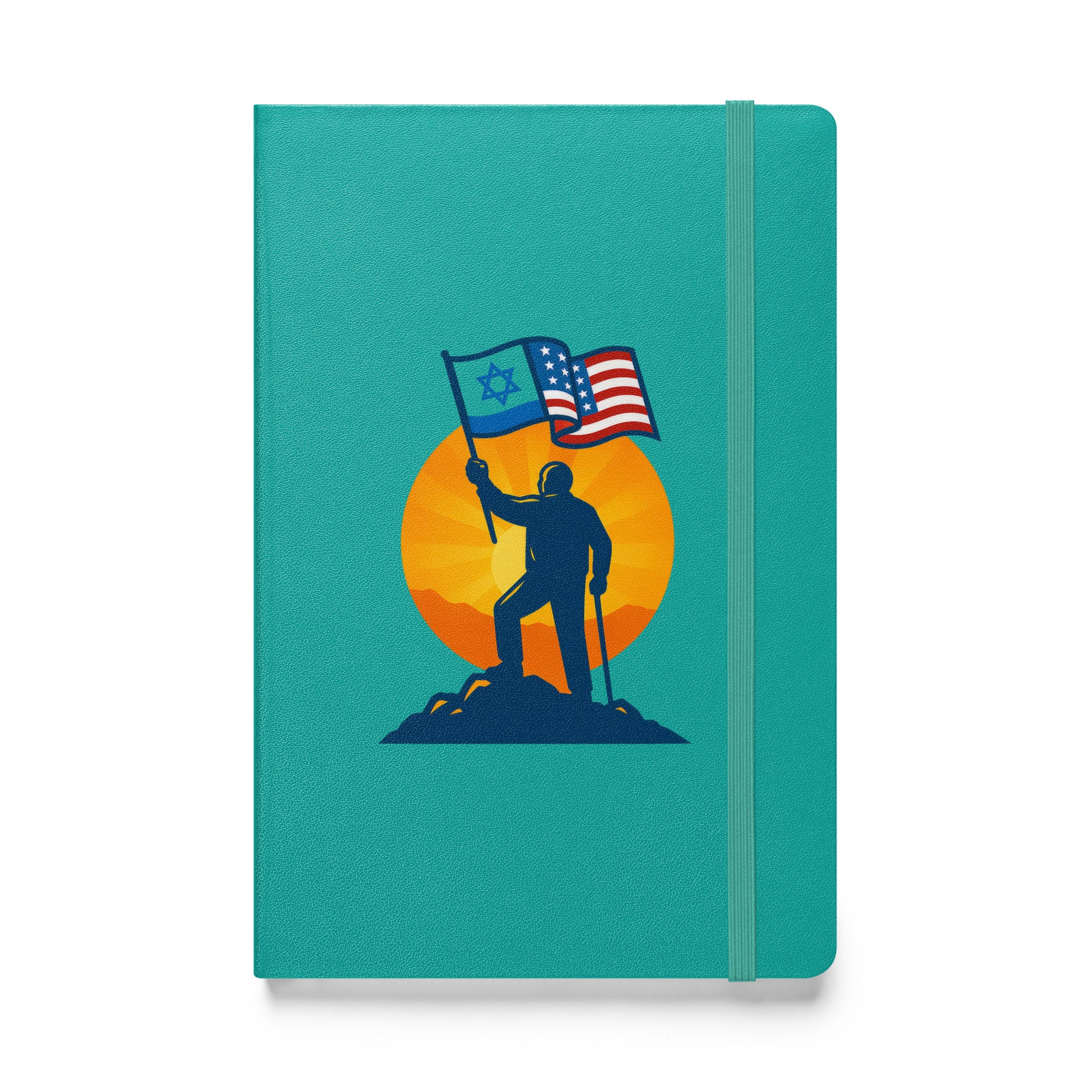 Grandpa Stands for Freedom Hardcover Bound Notebook - American Zionist