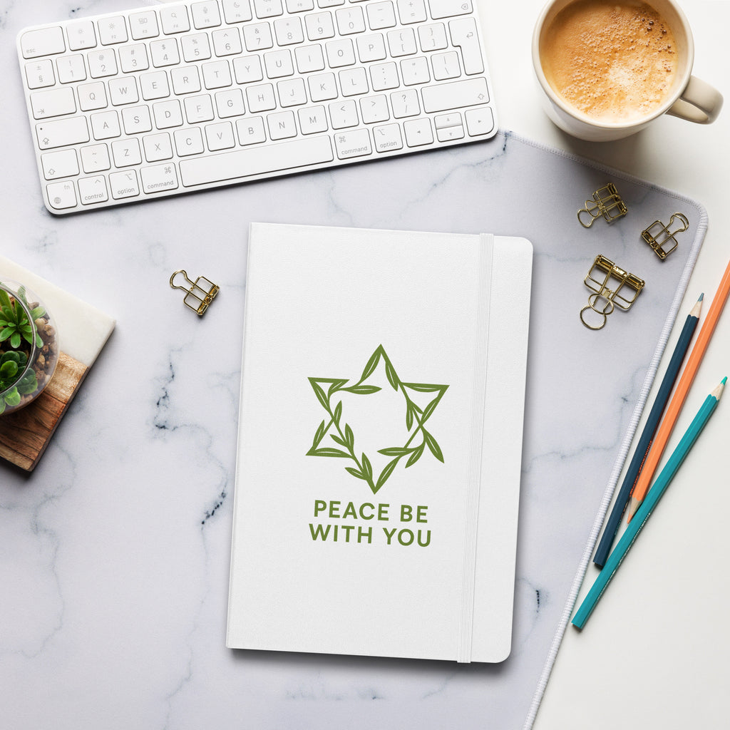 Peacewoven Star Hardcover Bound Notebook - American Zionist