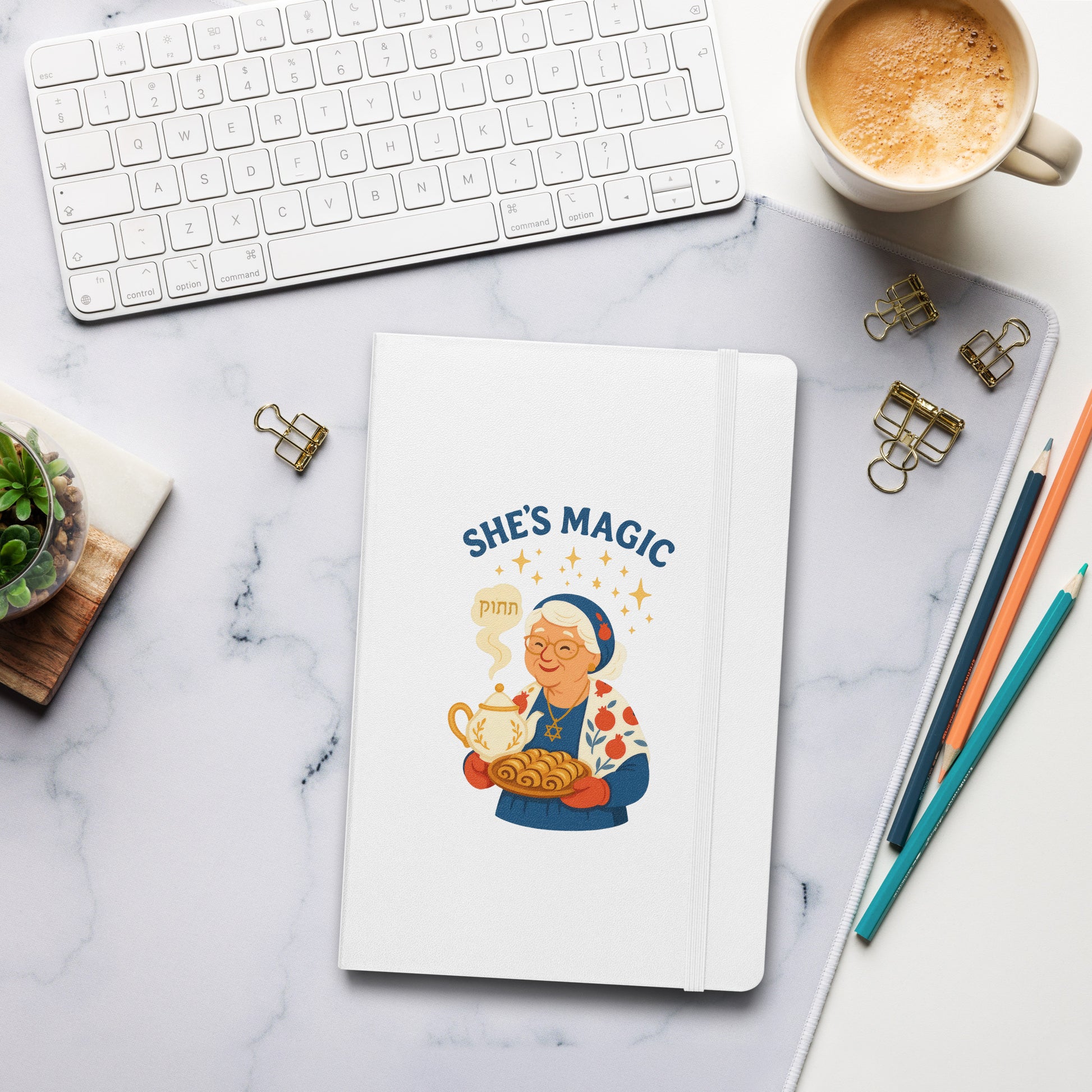 Grandma Magic Hardcover Bound Notebook - American Zionist