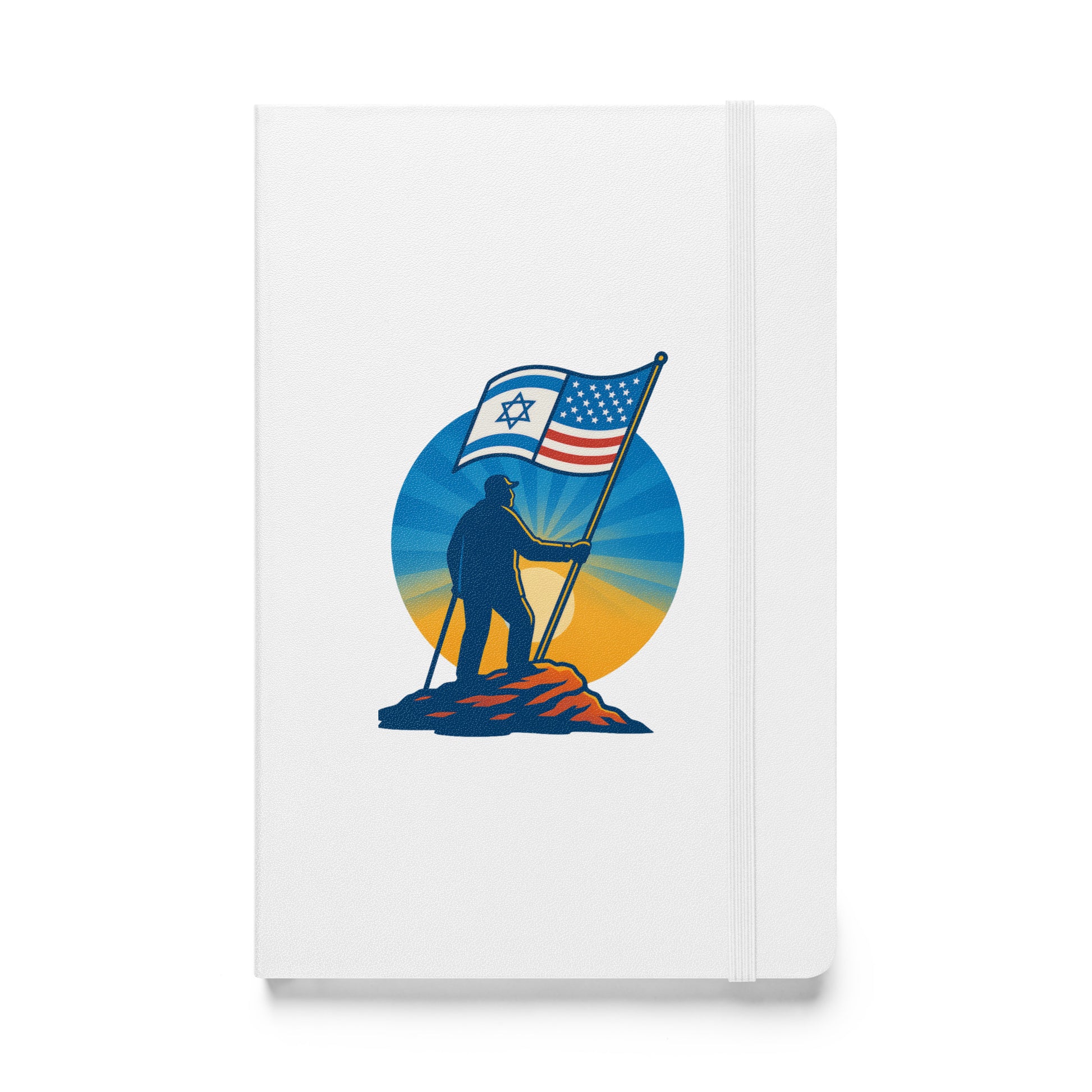 Grandpa Stands Tall Hardcover Bound Notebook - American Zionist