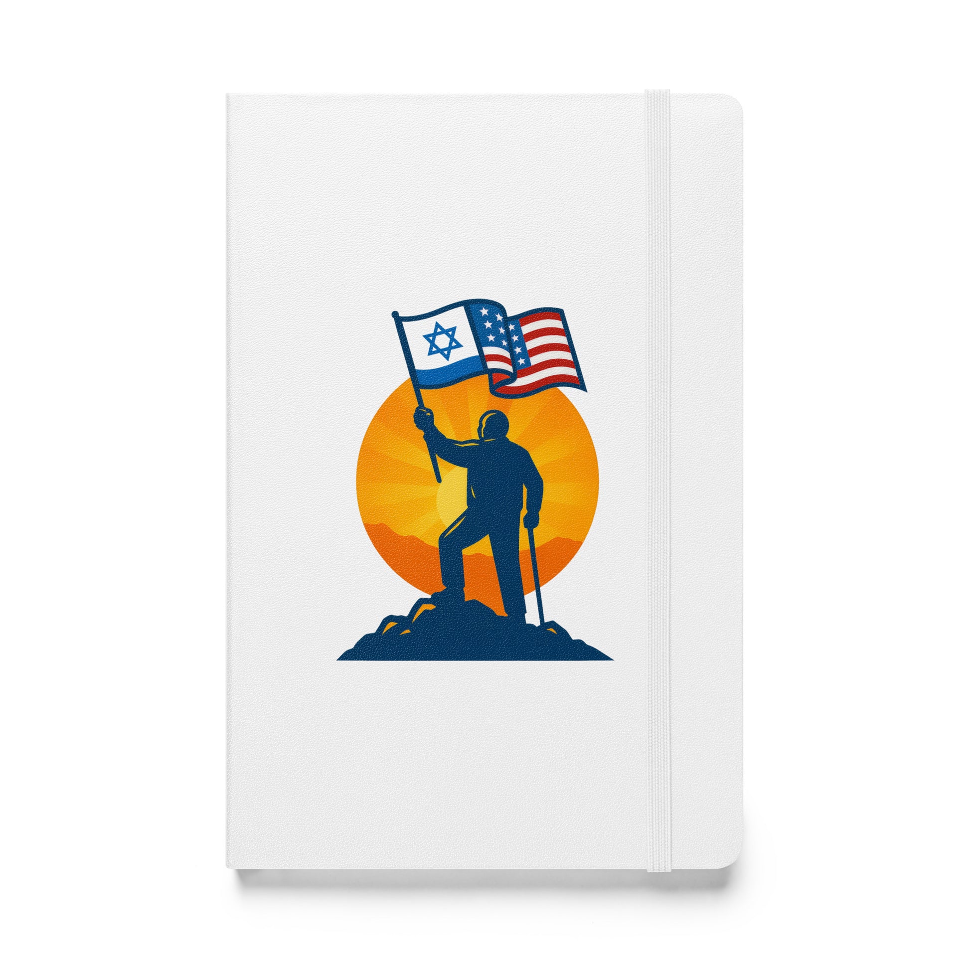 Grandpa Stands for Freedom Hardcover Bound Notebook - American Zionist