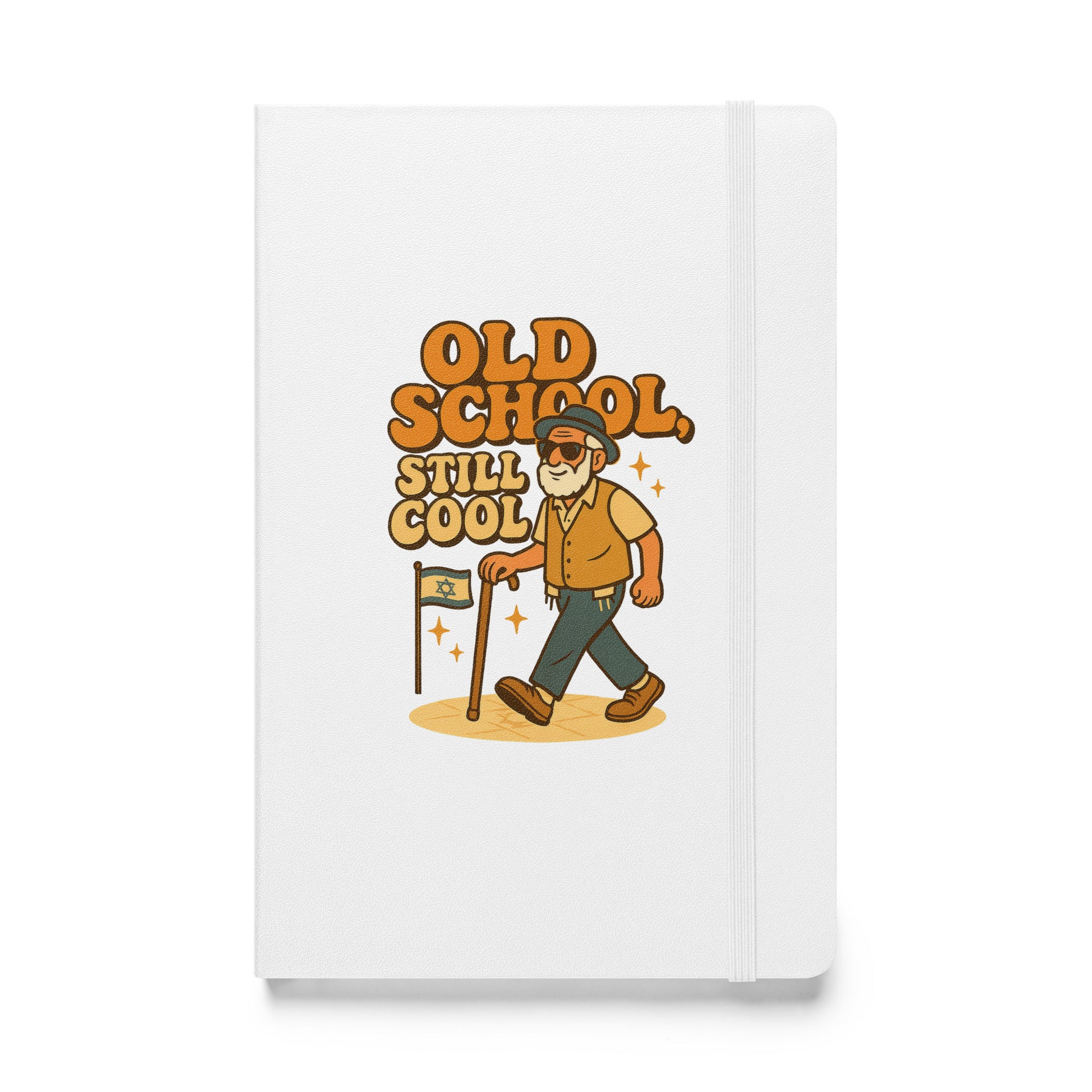 Old School Grandpa Hardcover Bound Notebook - American Zionist