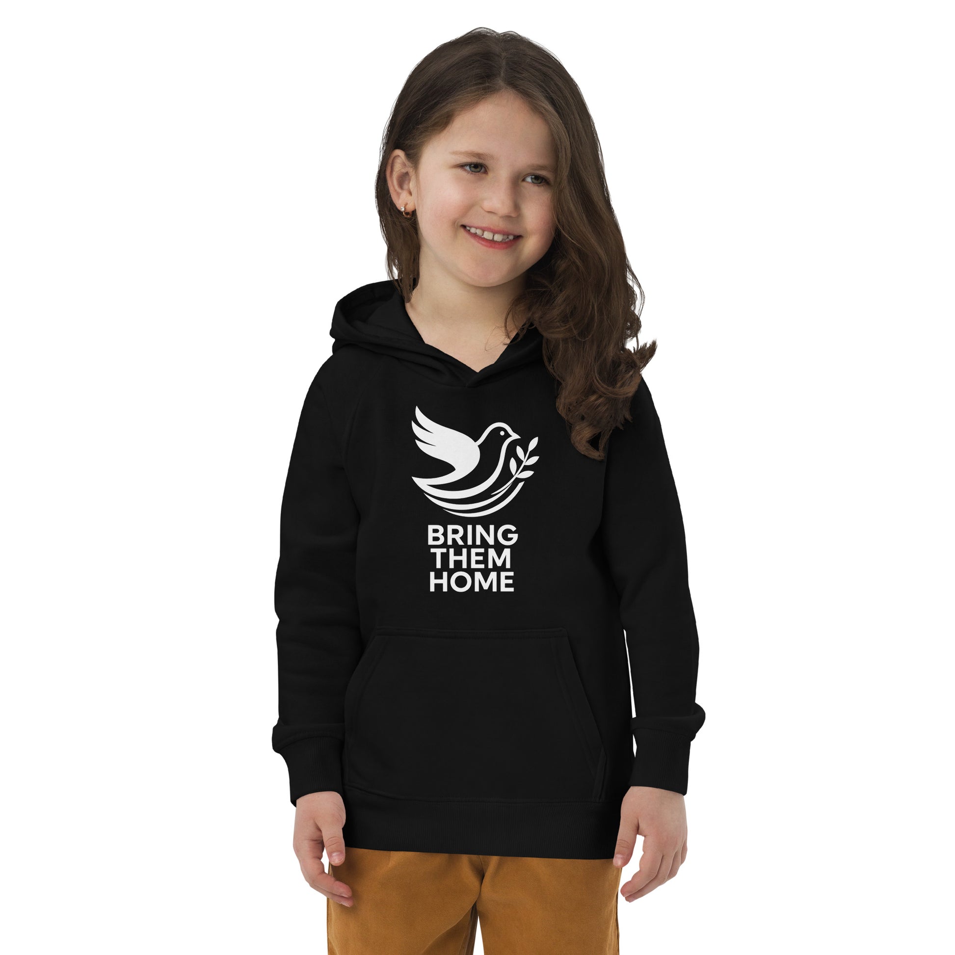 Dove Bring Them Home Kids Eco Hoodie - American Zionist