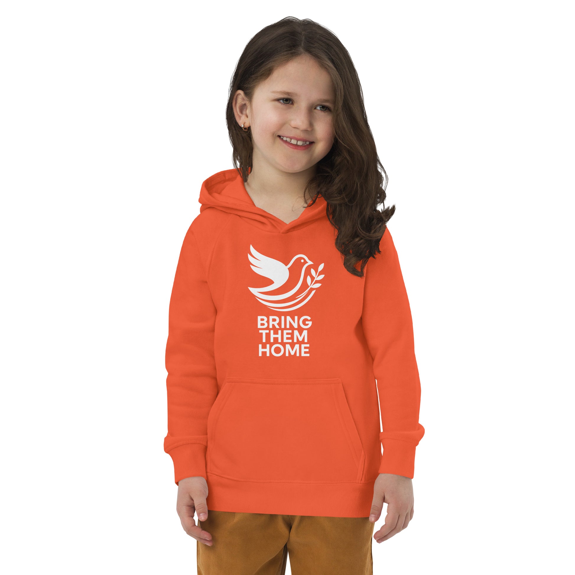 Dove Bring Them Home Kids Eco Hoodie - American Zionist