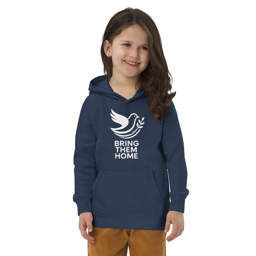 Dove Bring Them Home Kids Eco Hoodie - American Zionist