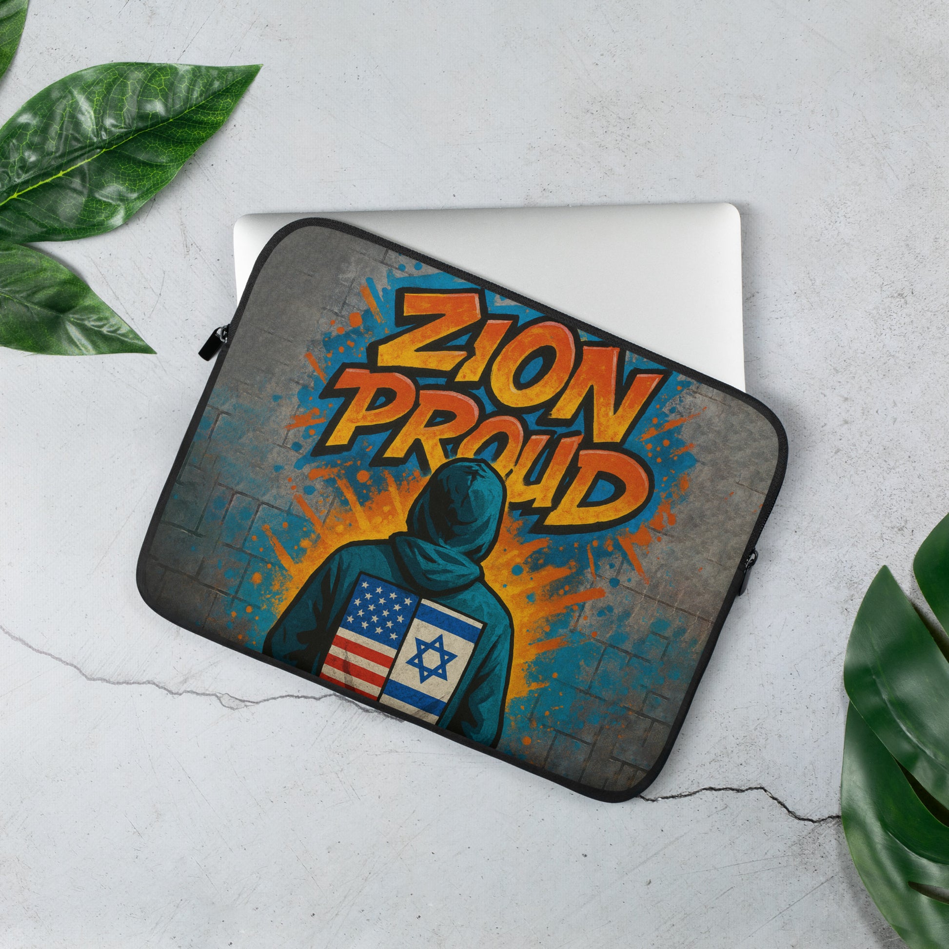 Zion Proud Laptop Sleeve - American Zionist