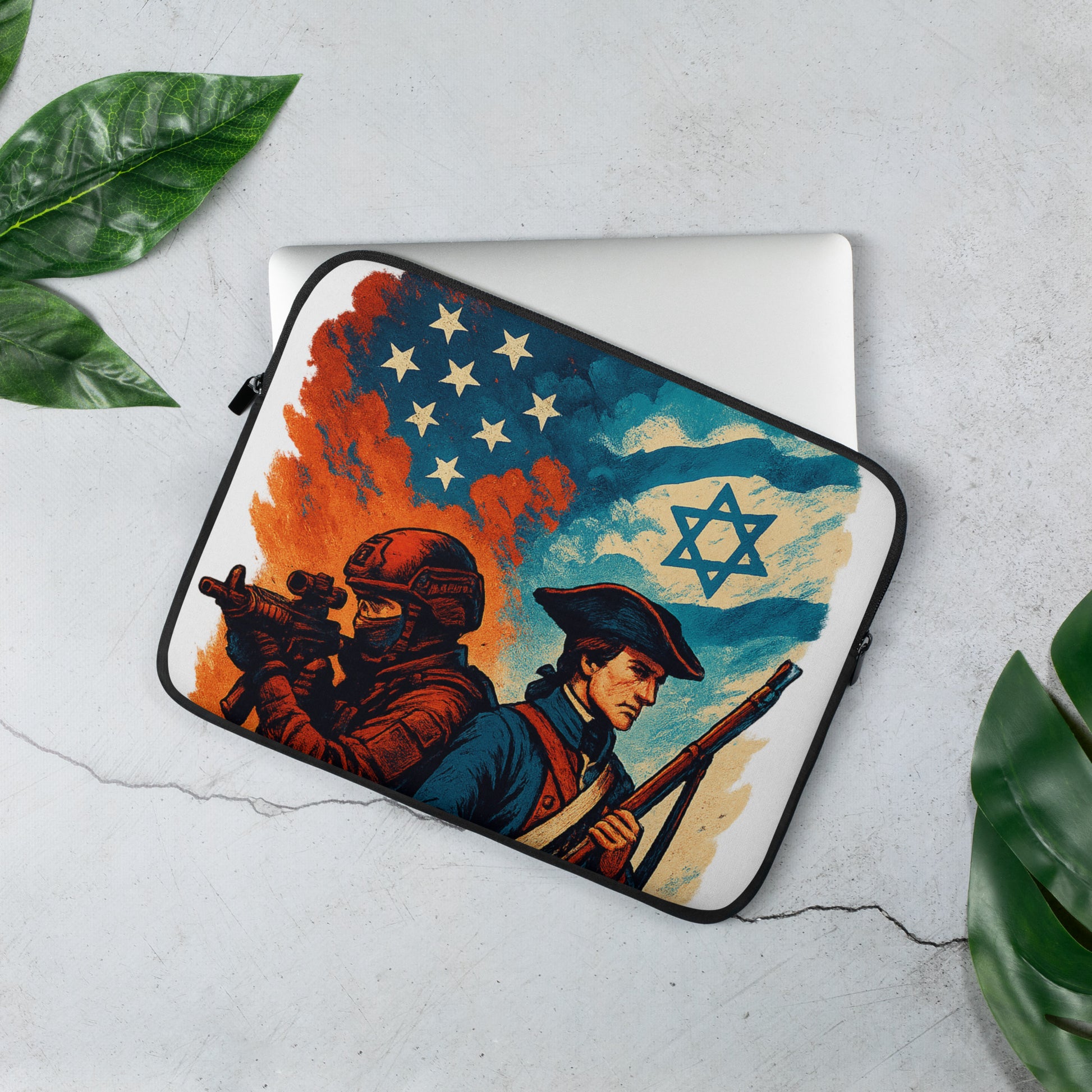 Defenders Across Generations Laptop Sleeve - American Zionist