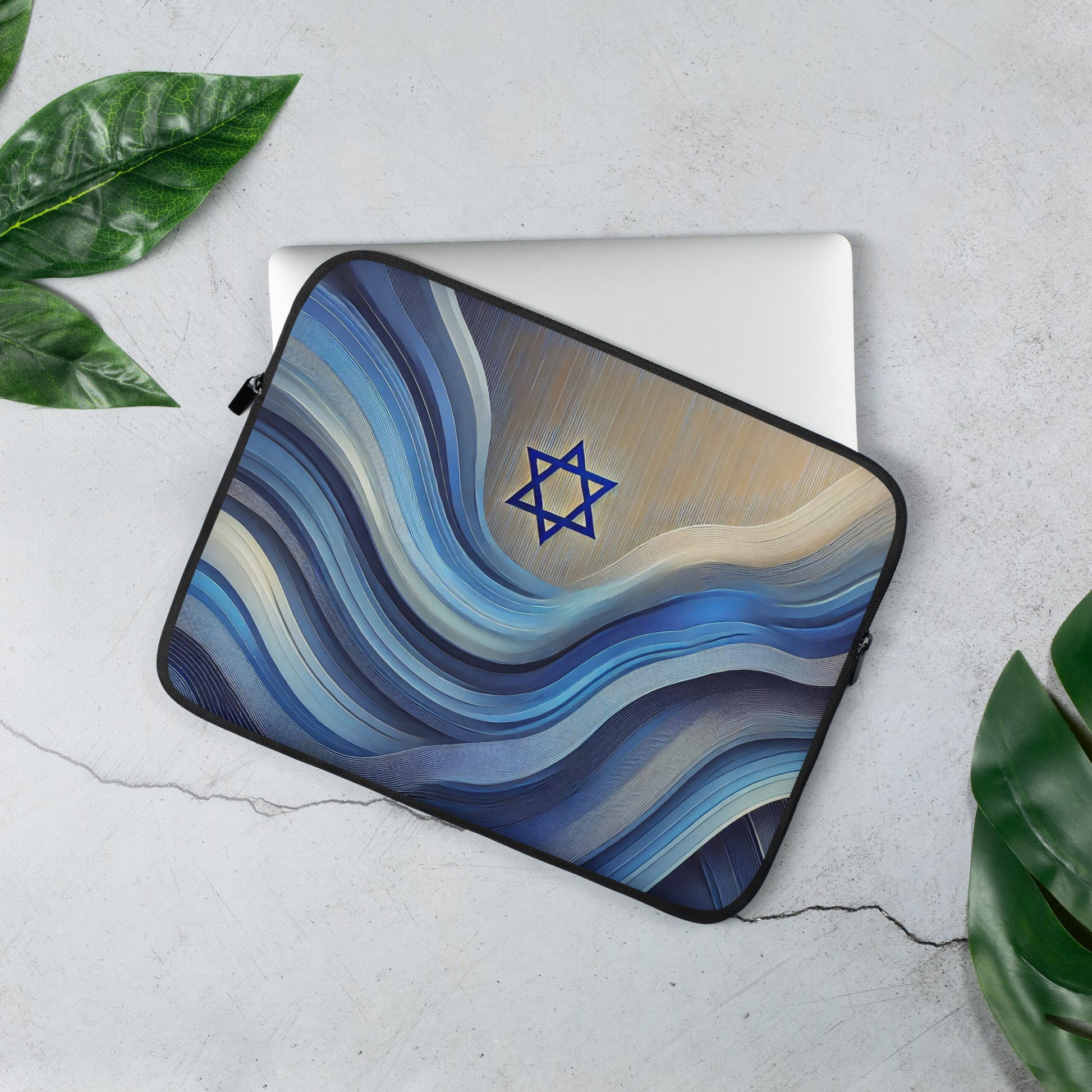 Ocean Flow Star Laptop Sleeve - American Zionist