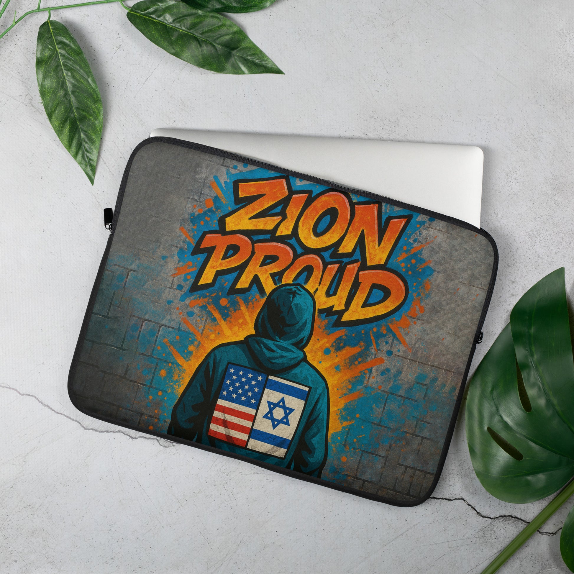 Zion Proud Laptop Sleeve - American Zionist