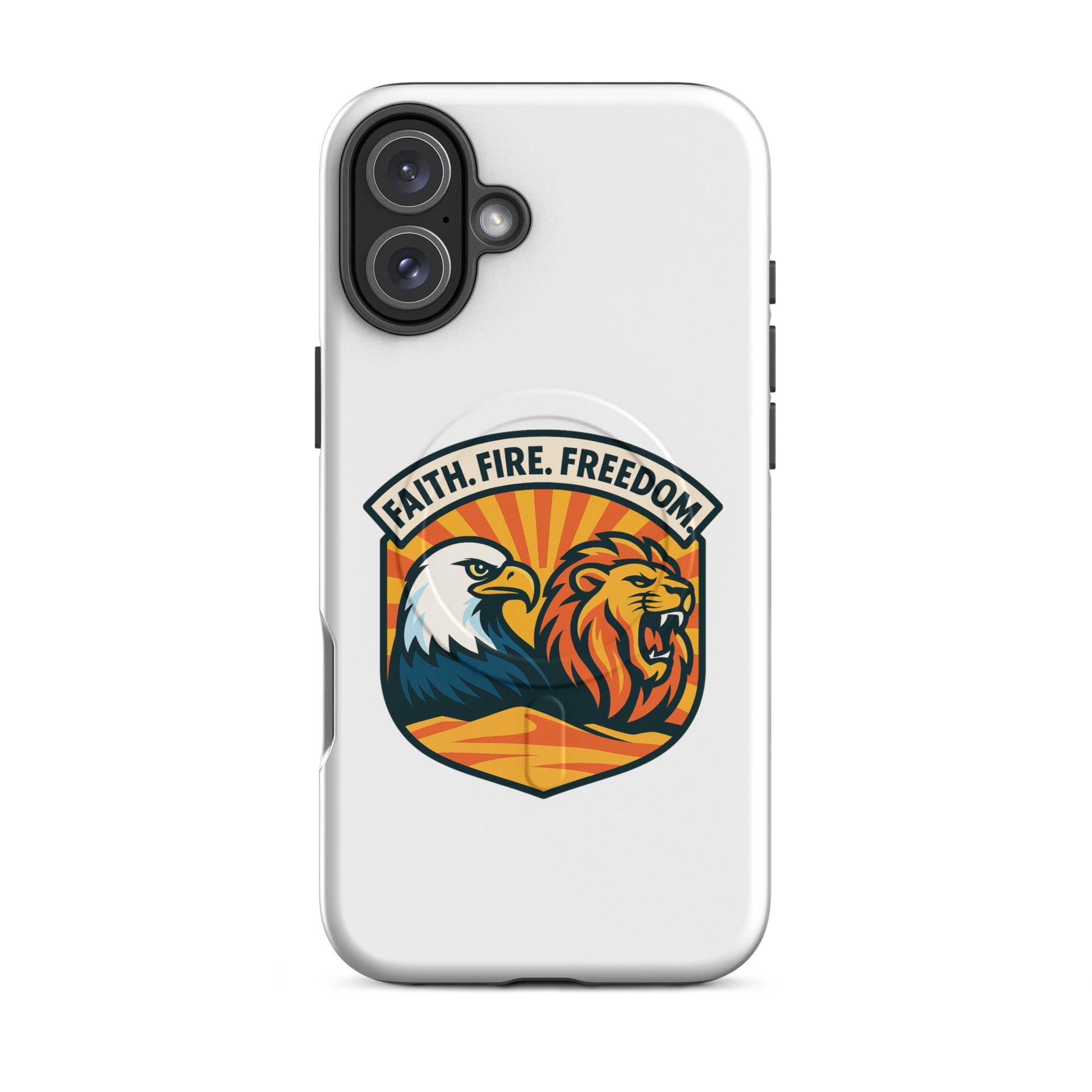 Lions Eagles Rise MagSafe® Tough Case for iPhone® - American Zionist