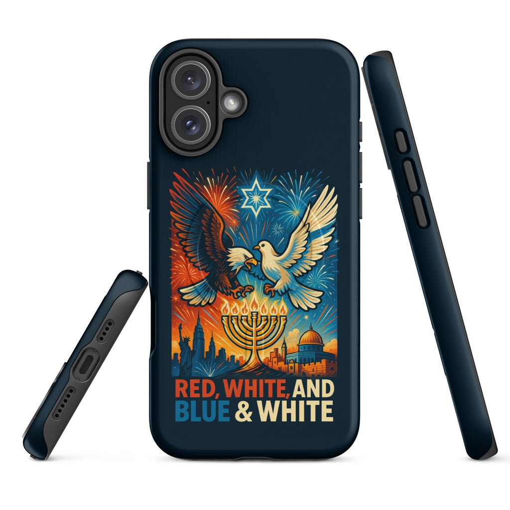 Red White and Blue MagSafe® Tough Case for iPhone® - American Zionist