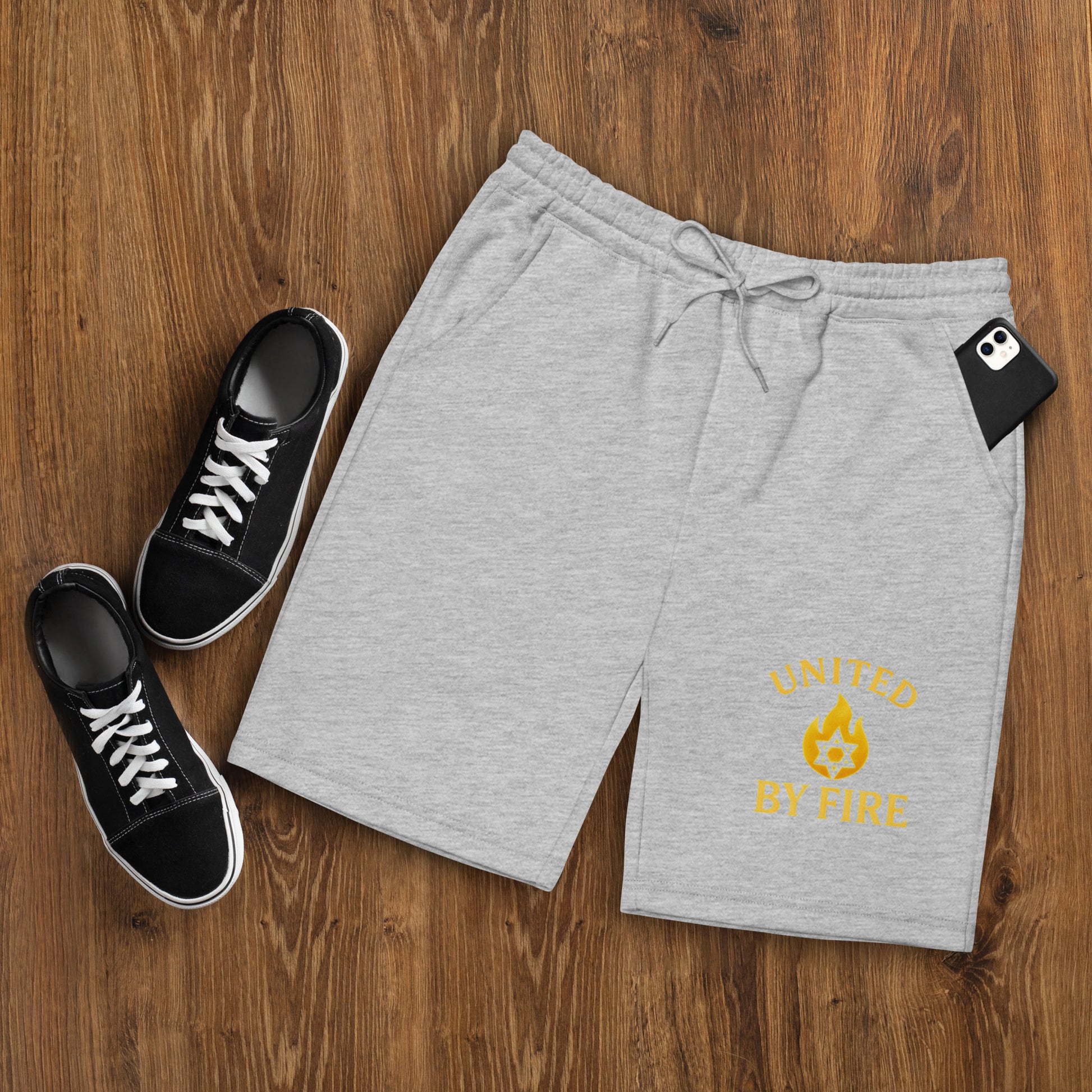 United by Fire Men's Fleece Shorts - American Zionist