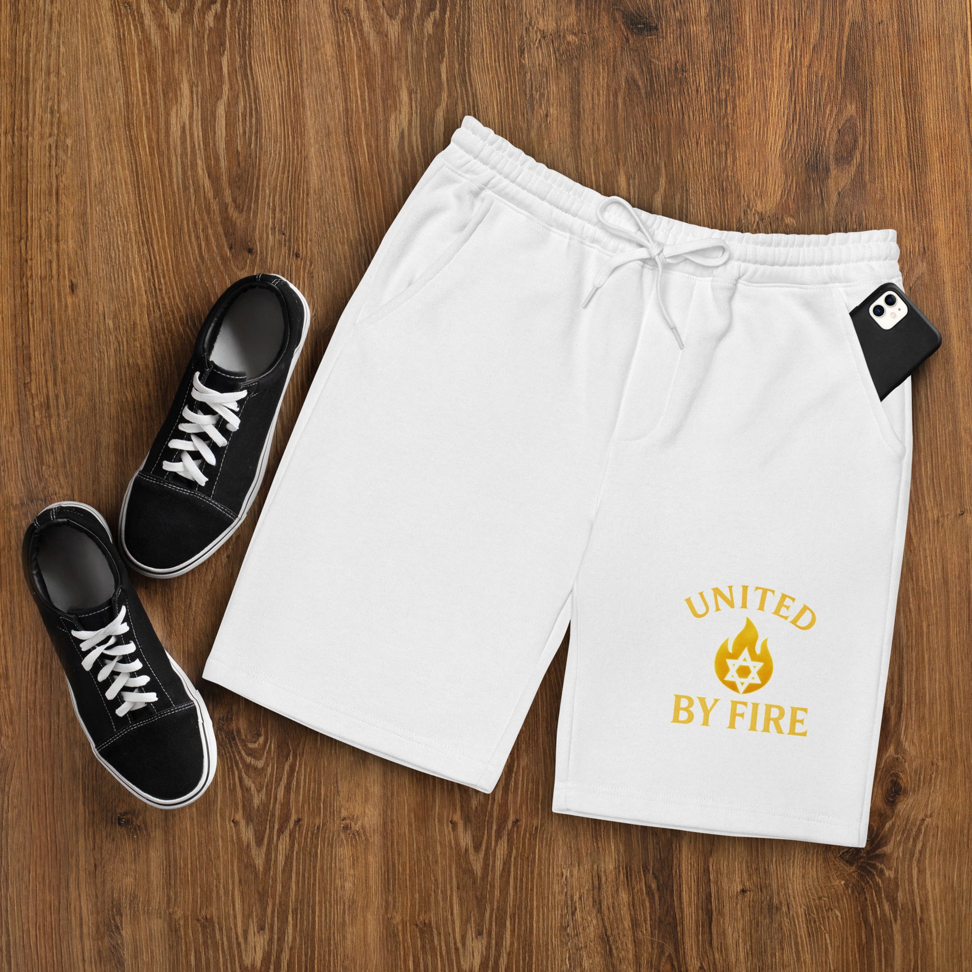 United by Fire Men's Fleece Shorts - American Zionist