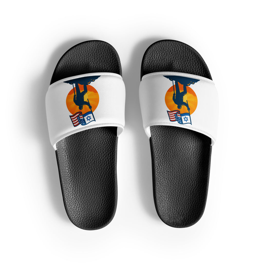 Grandpa Stands for Freedom Men's Slides - American Zionist